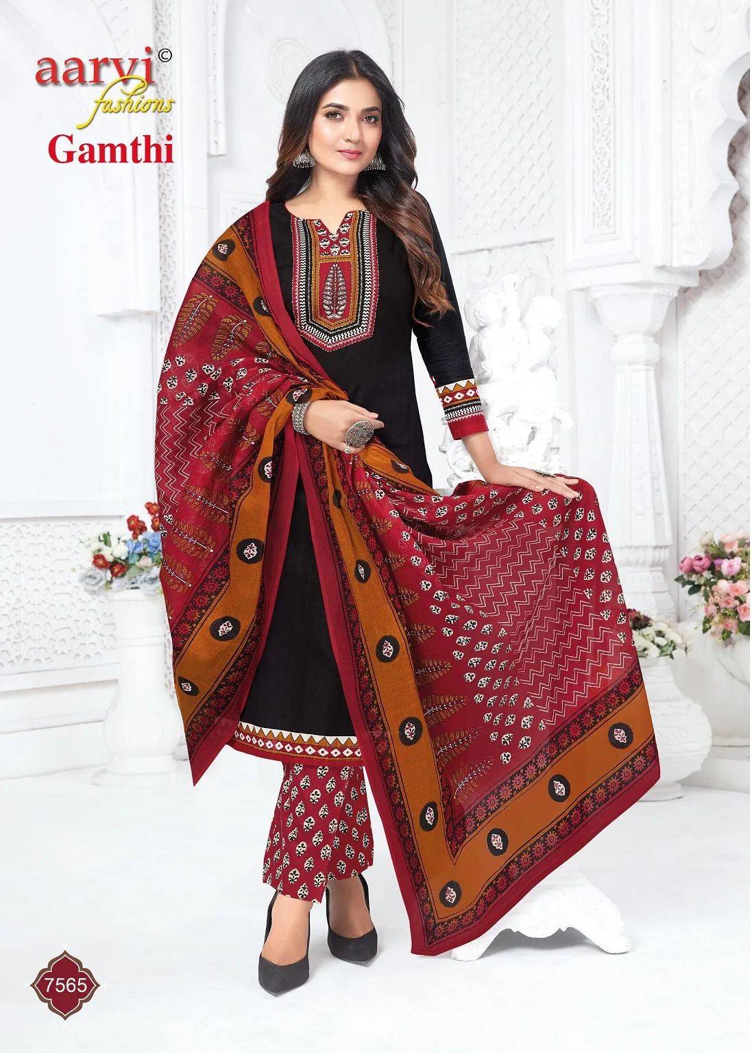 Aarvi Gamthi Vol 12 Stitched Suits