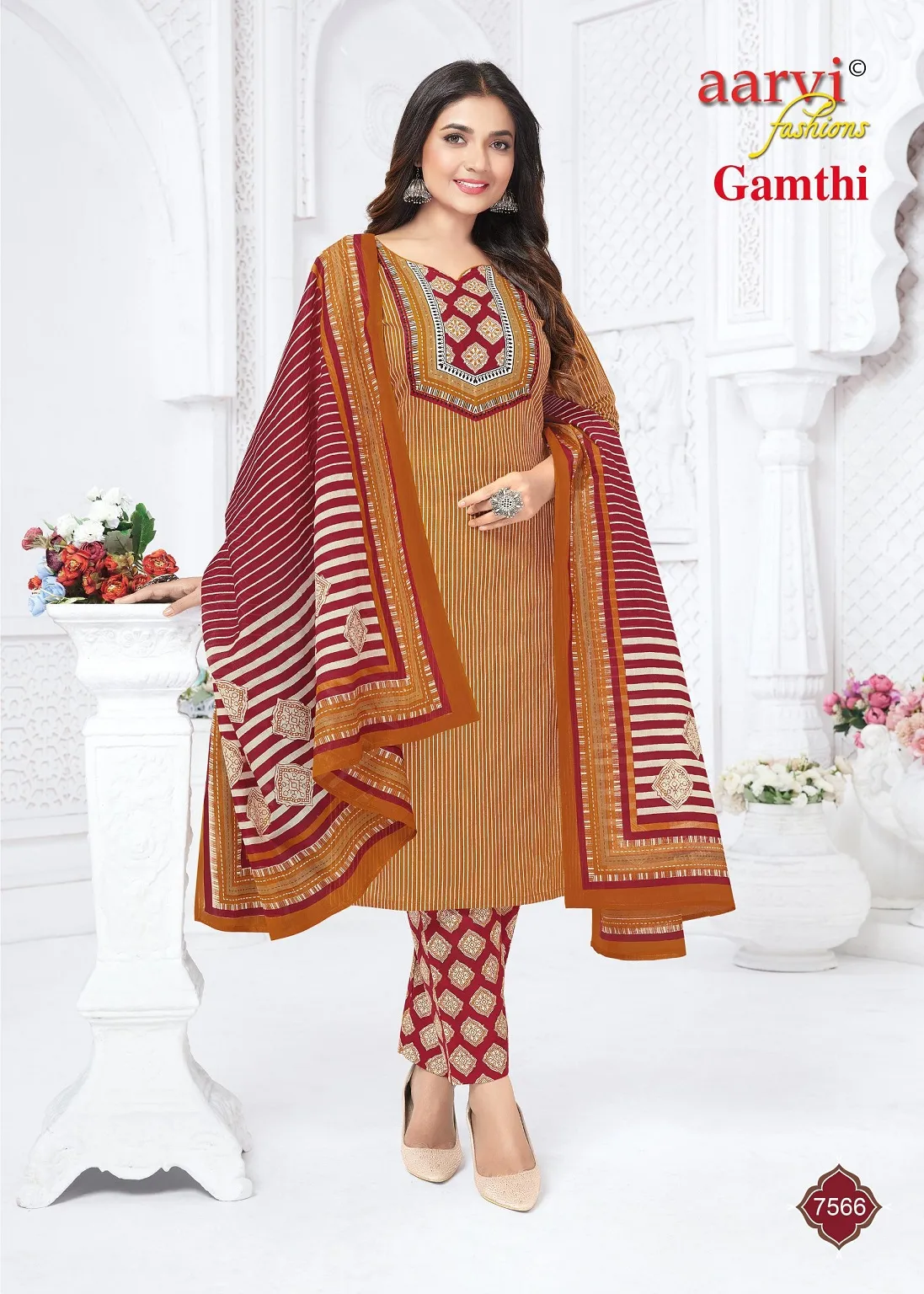 Aarvi Gamthi Vol 12 Stitched Suits