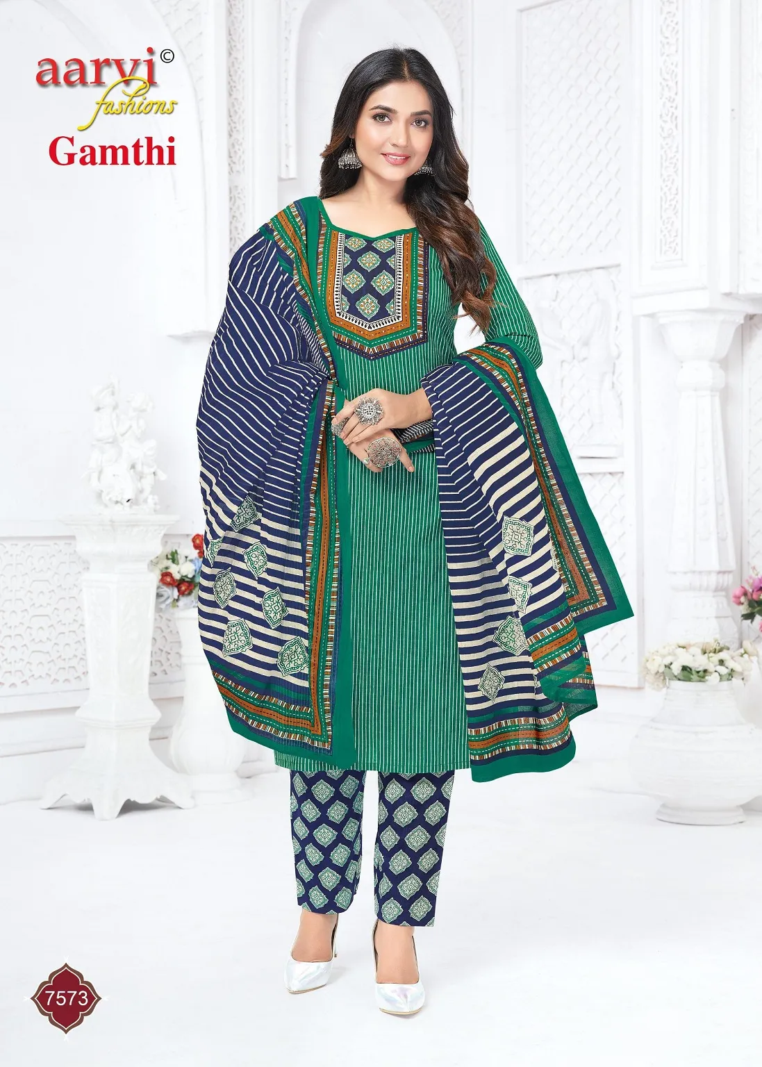 Aarvi Gamthi Vol 12 Stitched Suits