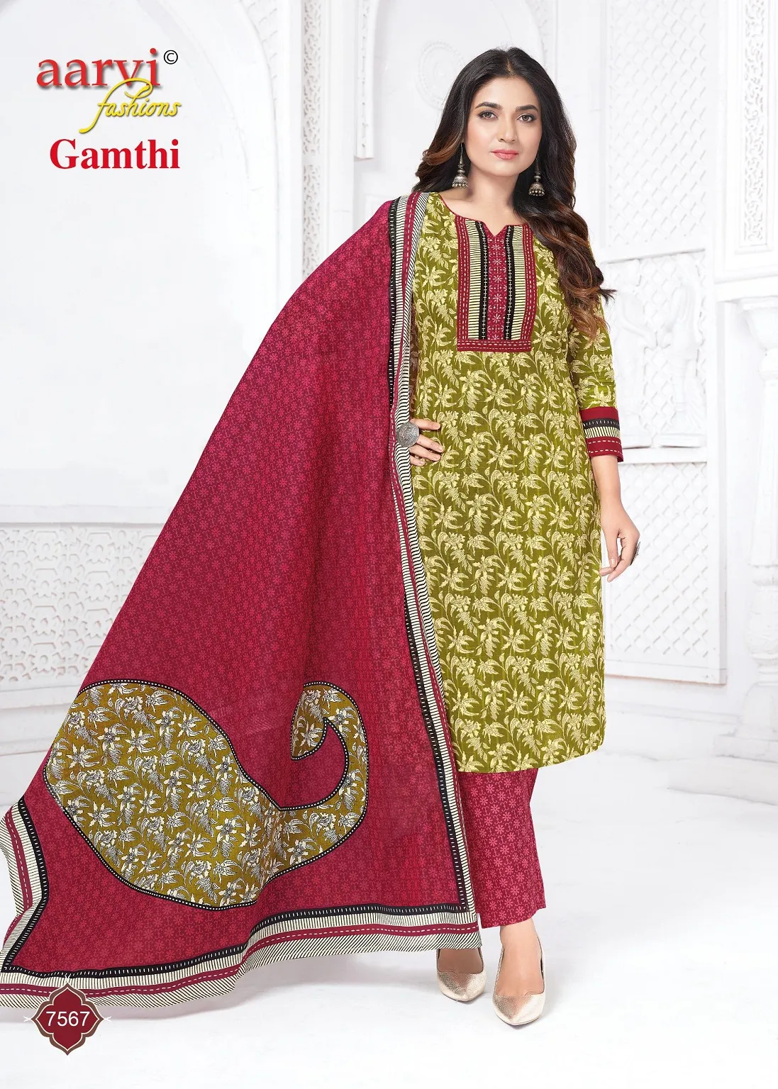 Aarvi Gamthi Vol 12 Stitched Suits