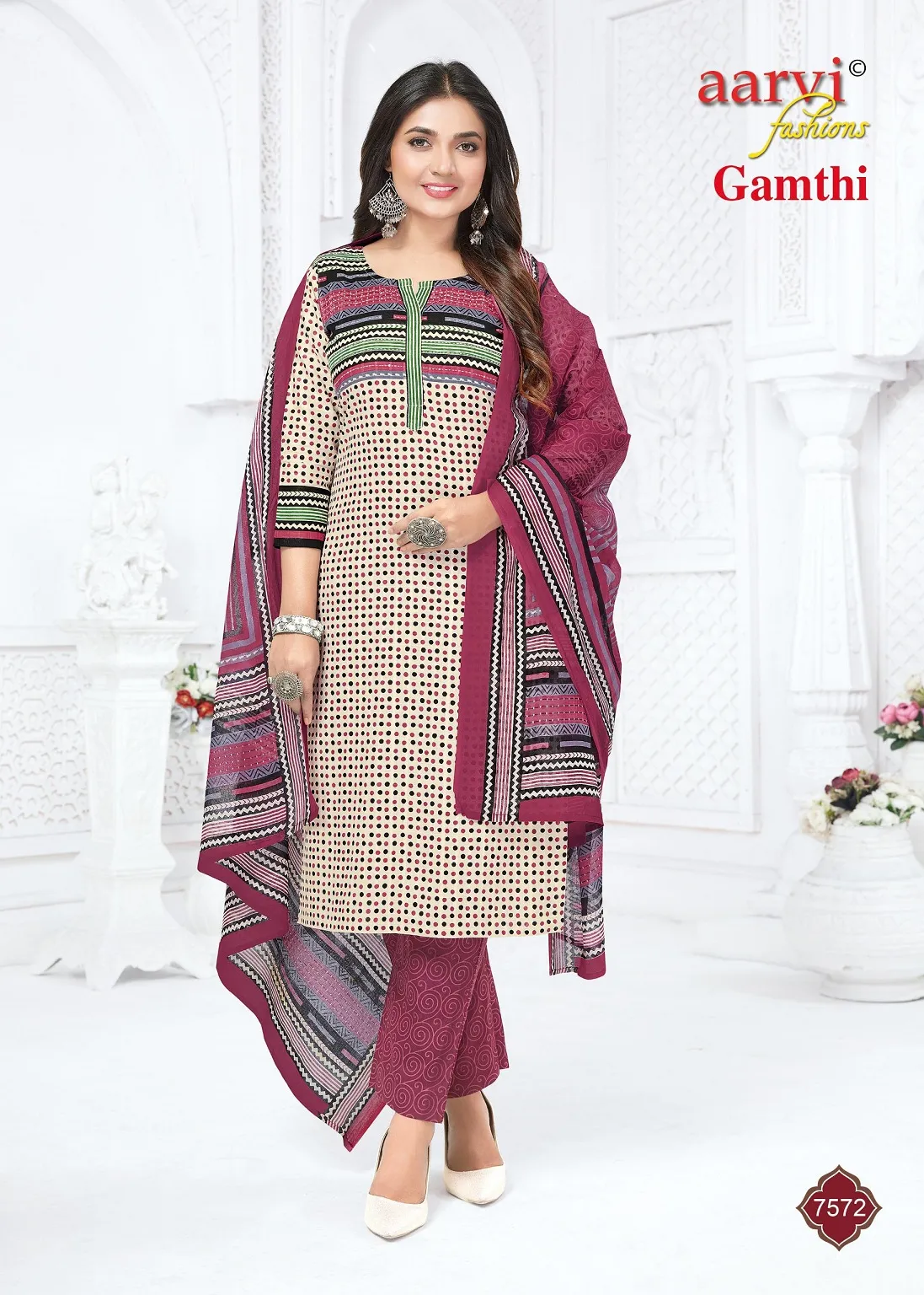 Aarvi Gamthi Vol 12 Stitched Suits