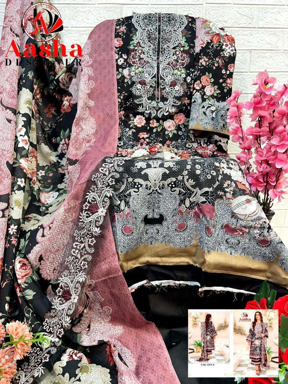 Aasha Designer Design No - 1044 Abcdg Pakistani Suits