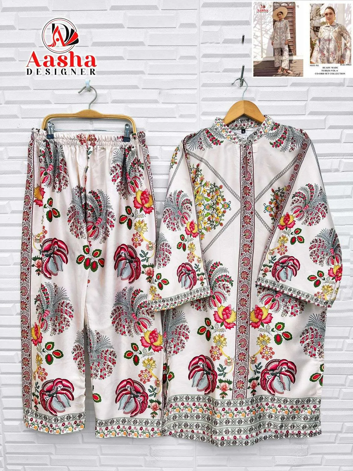 Aasha Designer Turkish Cord Set Vol 6 Kurtis