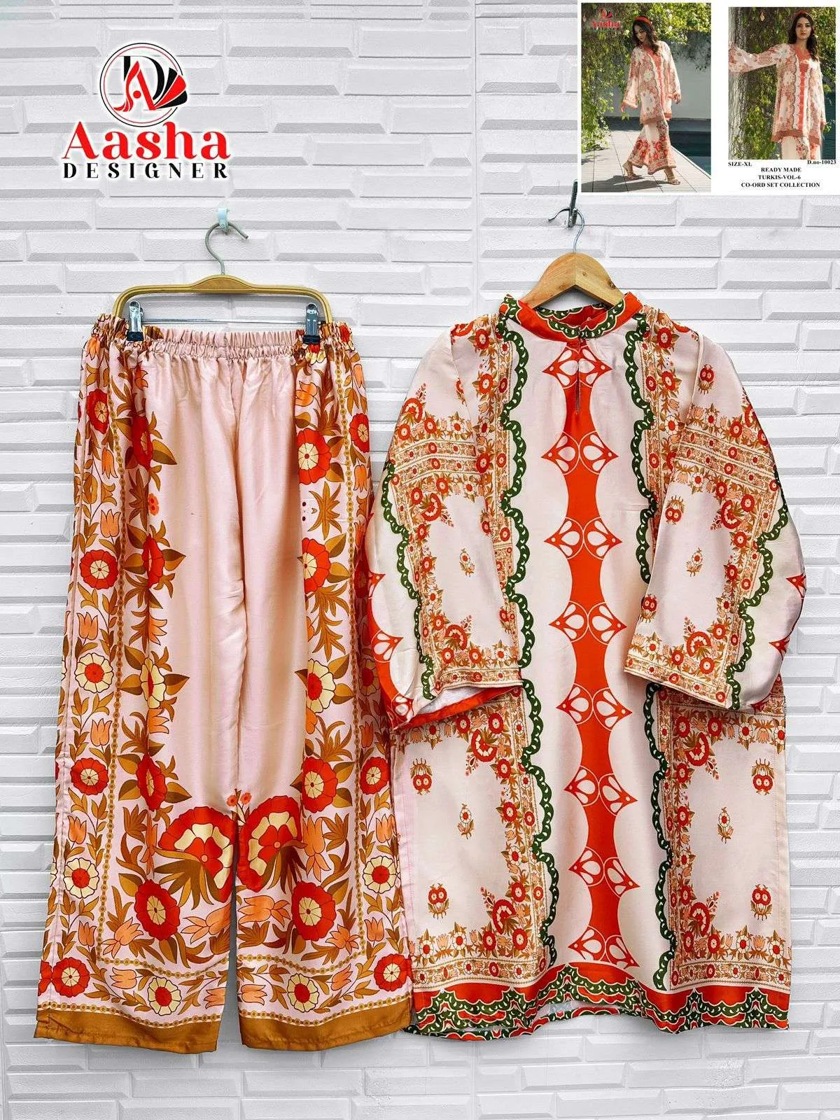 Aasha Designer Turkish Cord Set Vol 6 Kurtis