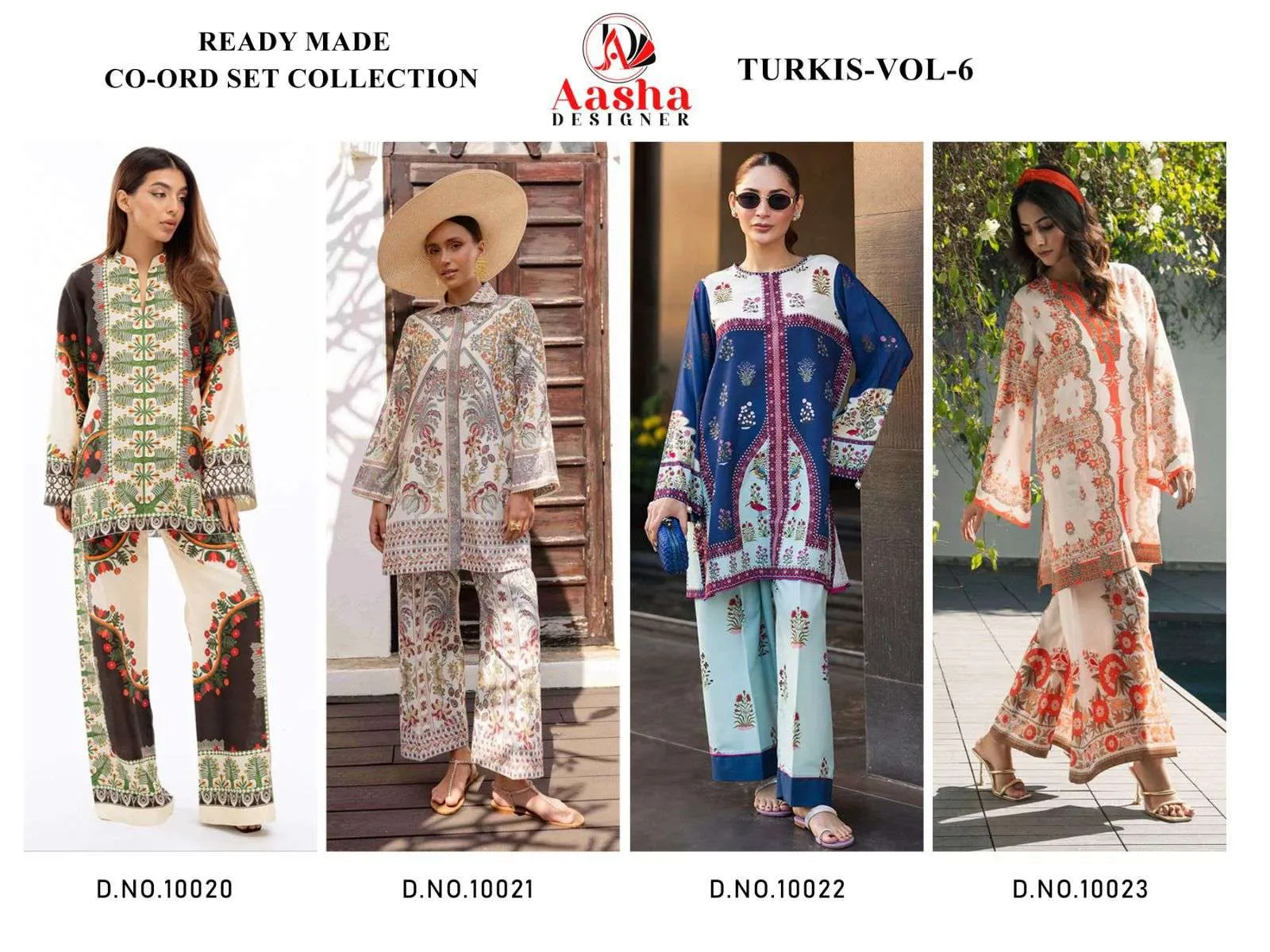 Aasha Designer Turkish Cord Set Vol 6 Kurtis