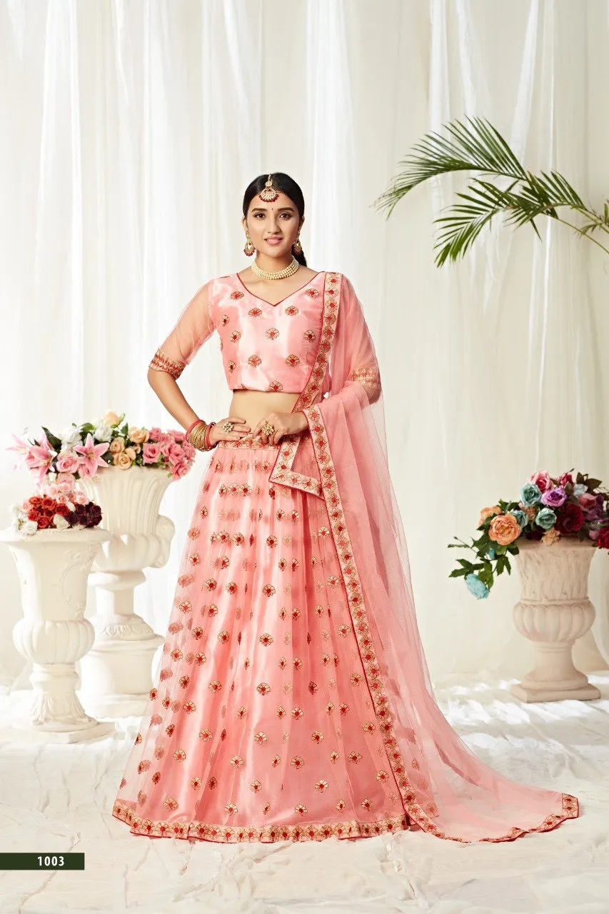 Aawiya 1003 Soft Net Embroidery Lehenga Choli