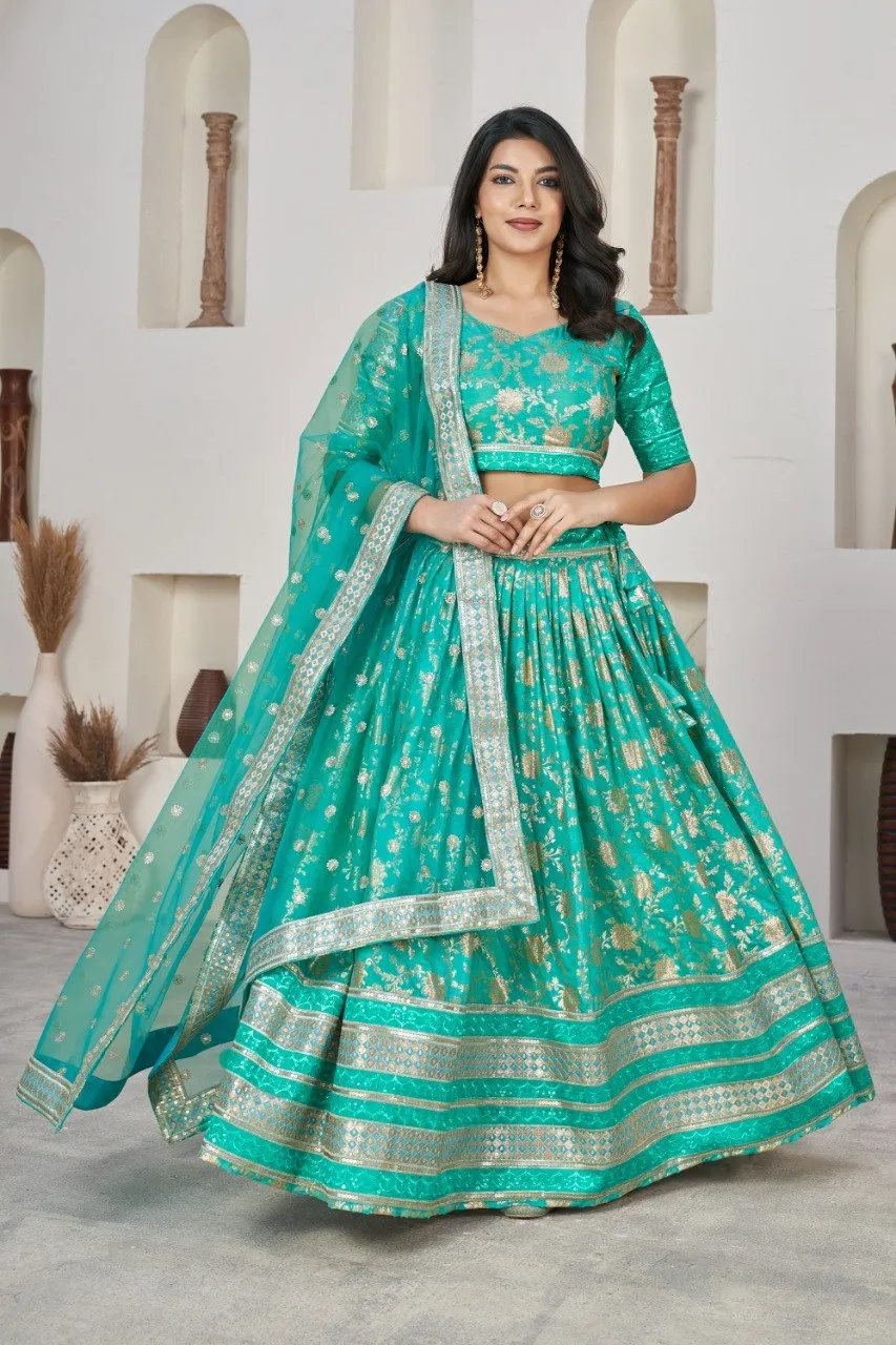Aawiya 1016 Dola Jacquard Festival Lehenga Choli