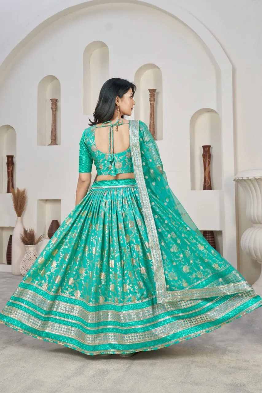 Aawiya 1016 Dola Jacquard Festival Lehenga Choli