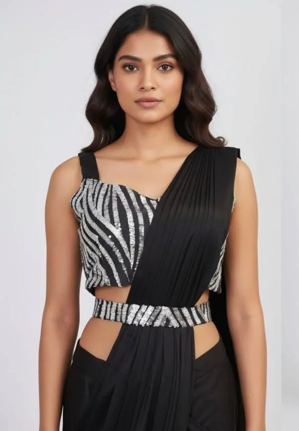 Ad Lycra Vol 1 Ready to Wear Saree with Belt Collection Sarees