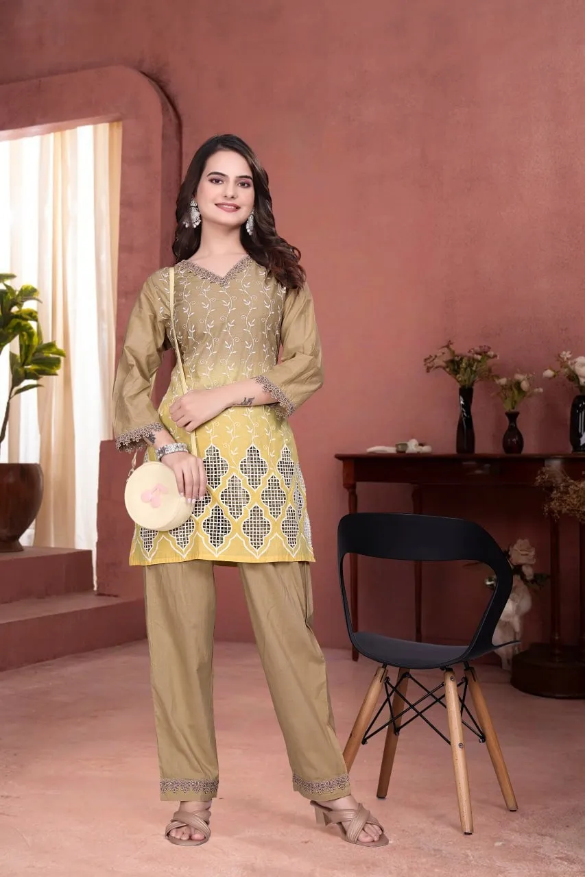 AEA 504 Shiffli Cotton Co Ord Set Collection