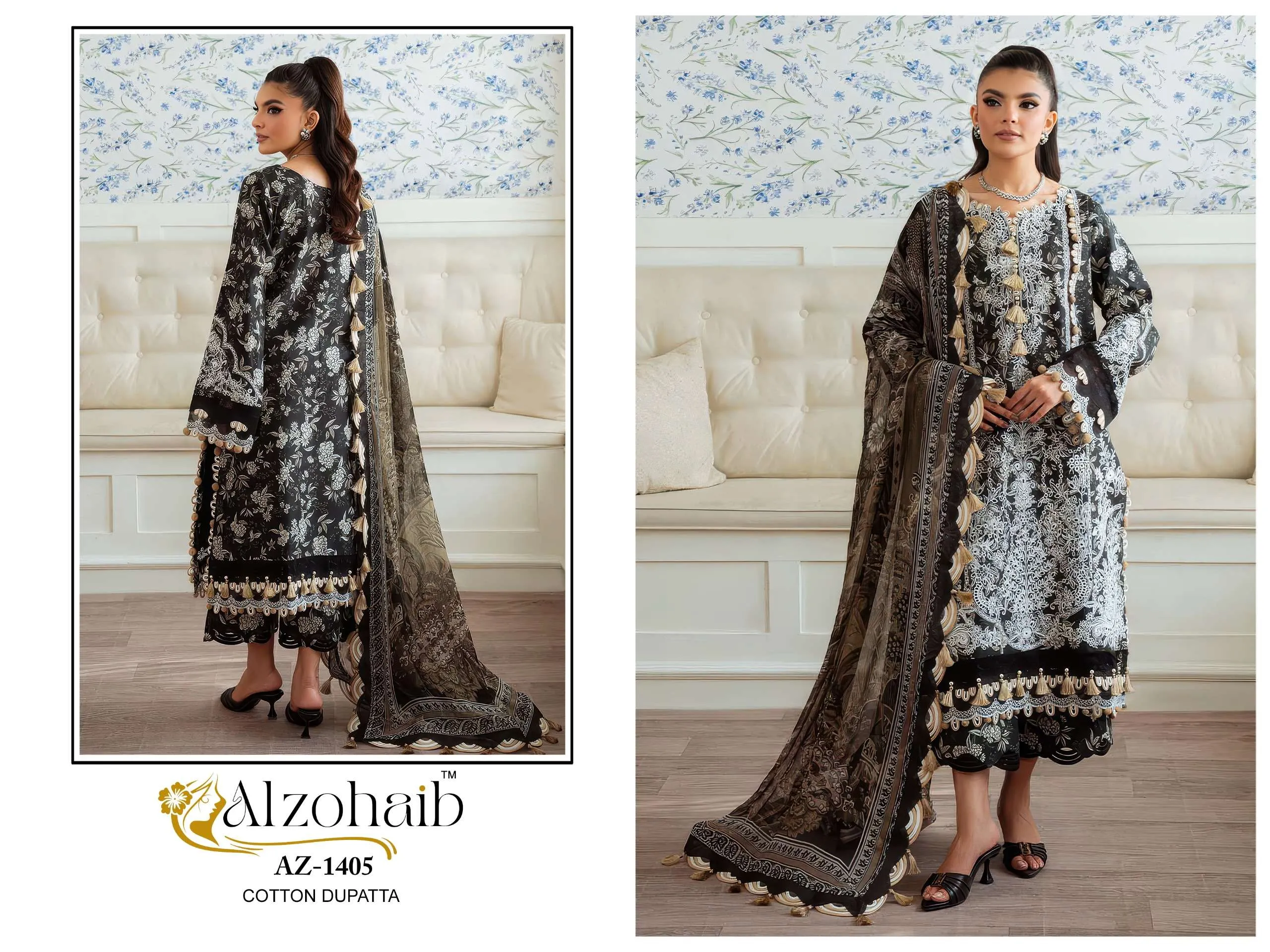 Al Zohaib Design No - 1398-1400-1404-1405-1407 Pakistani Suits