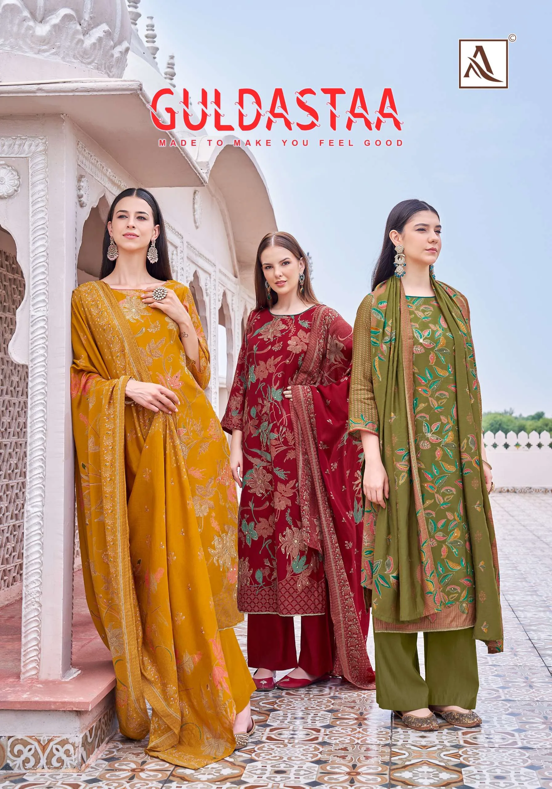 Alok Suits Guldasta Semi Stitched Suits