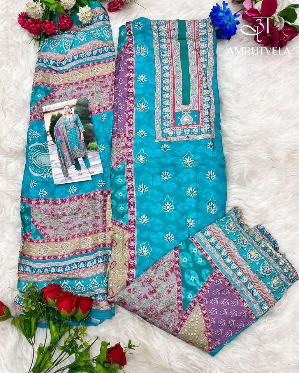 Amrutvela Design No - 141 Abcd Pakistani Suits