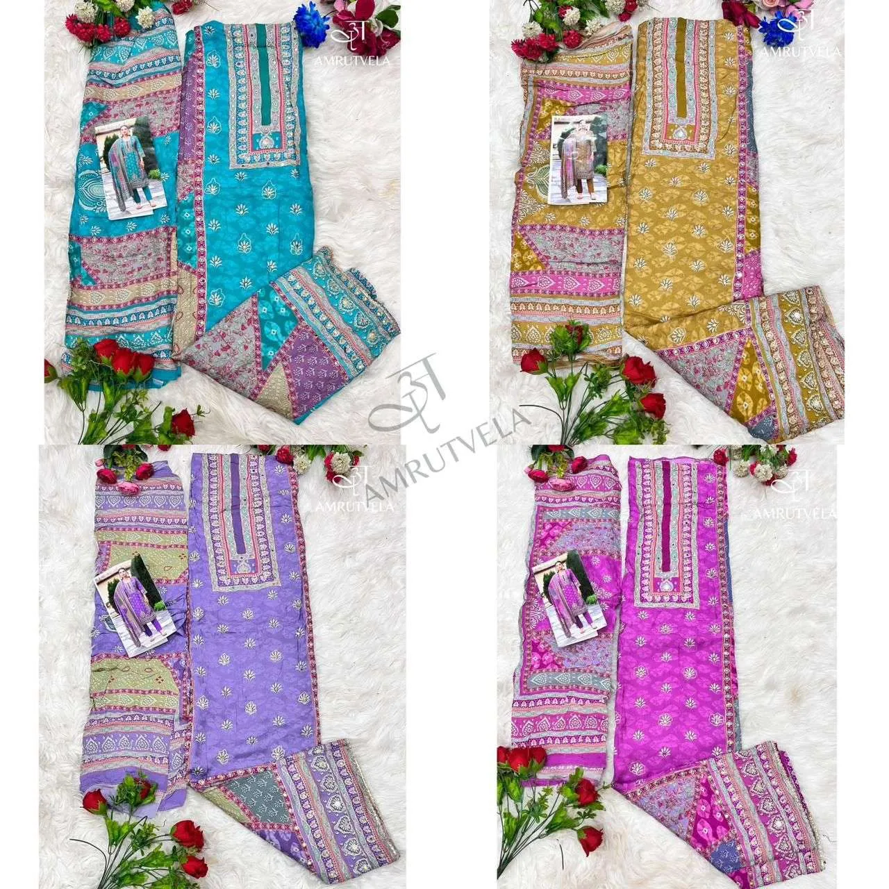 Amrutvela Design No - 141 Abcd Pakistani Suits