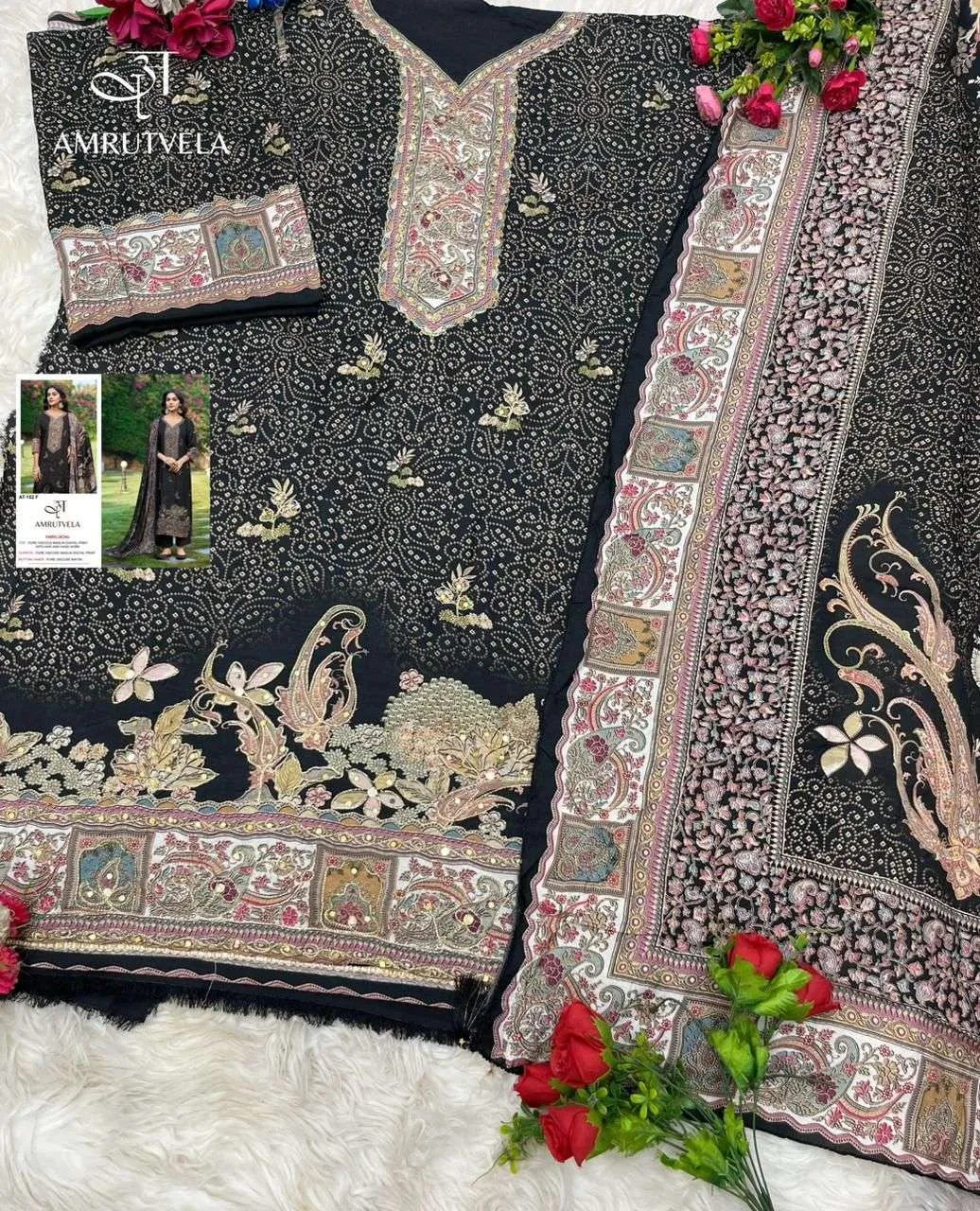 Amrutvela Design No - 152 Abcdef Pakistani Suits