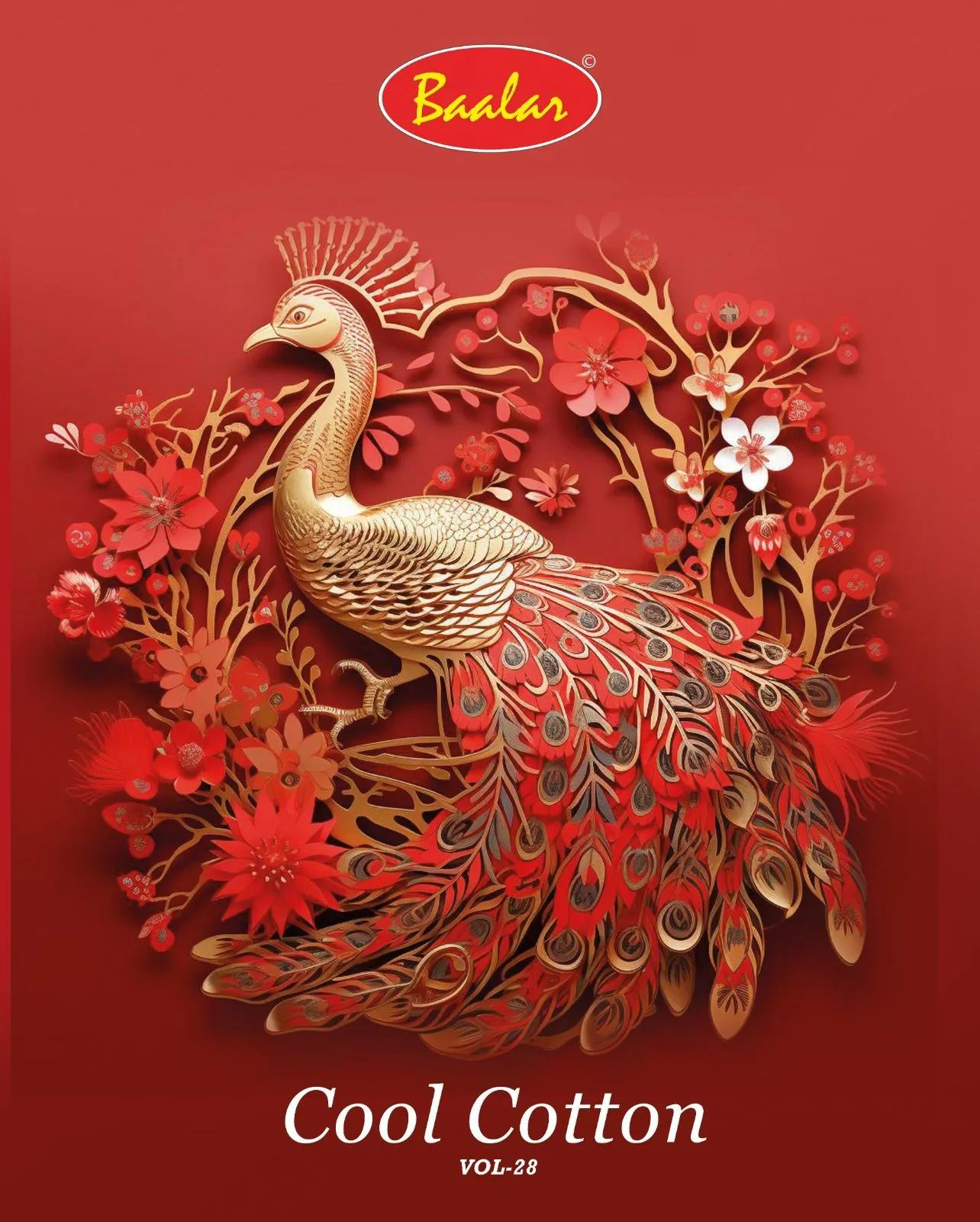 Baalar Cool Cotton Vol 28 Unstitched Suits