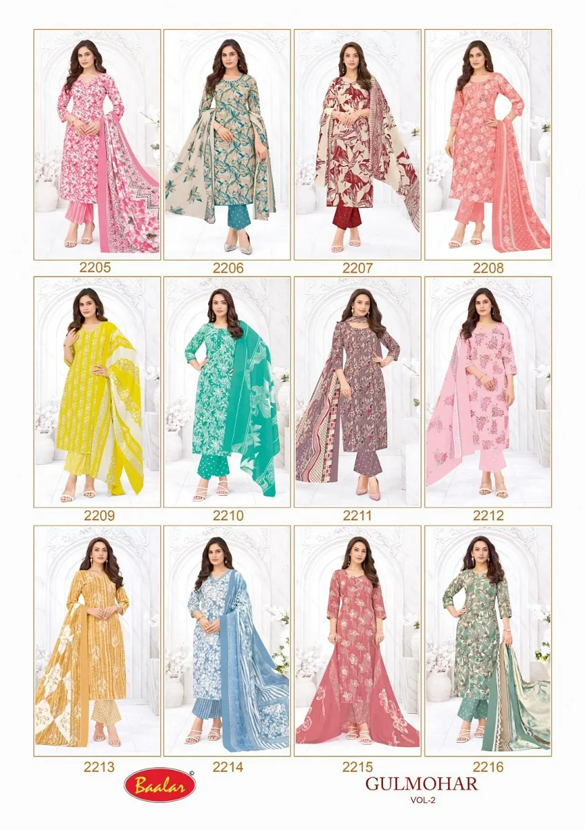 Baalar Gulmohar Vol 2 Unstitched Suits