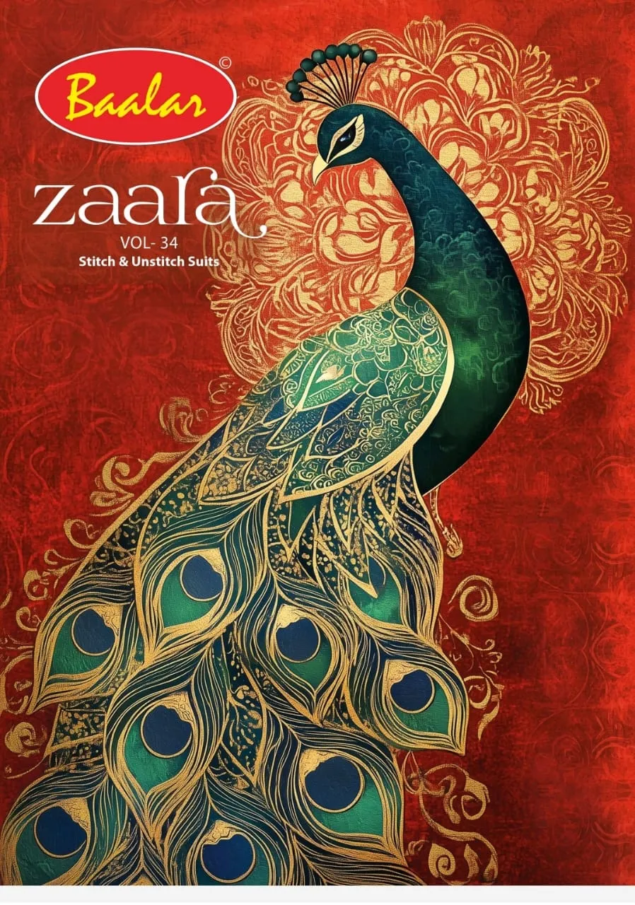 Baalar Zaara Vol 34 Stitched Suits