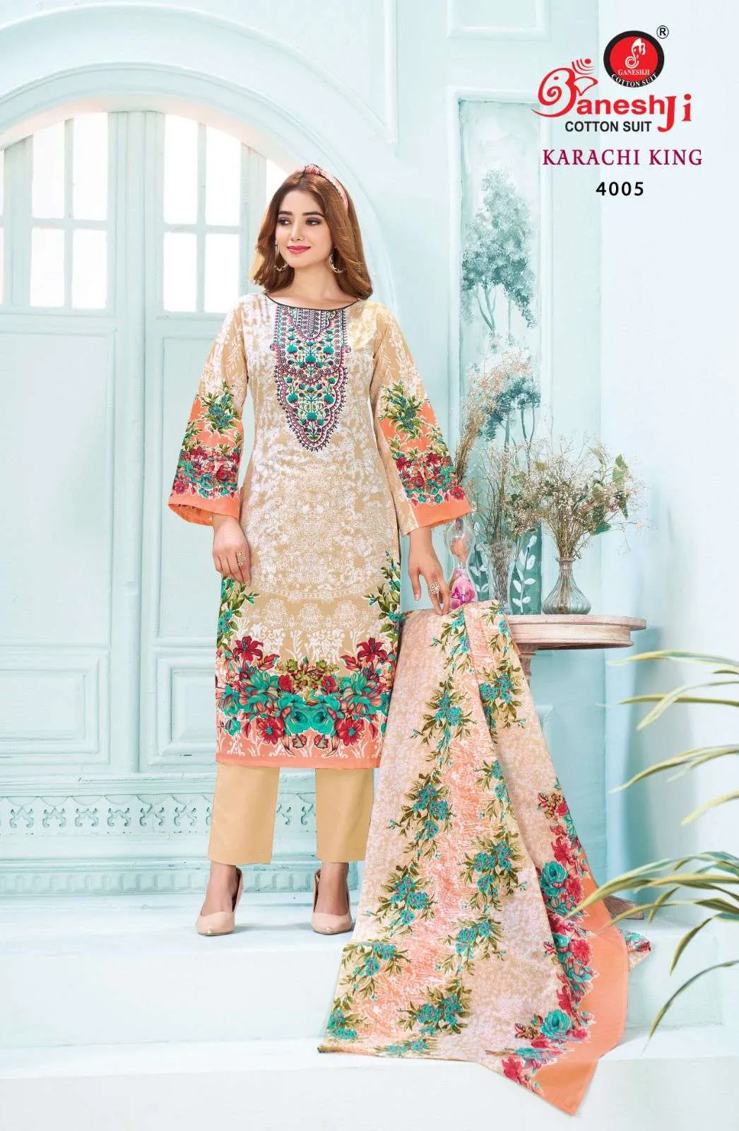 Bansi Karachi King Vol 4 Unstitched Suits