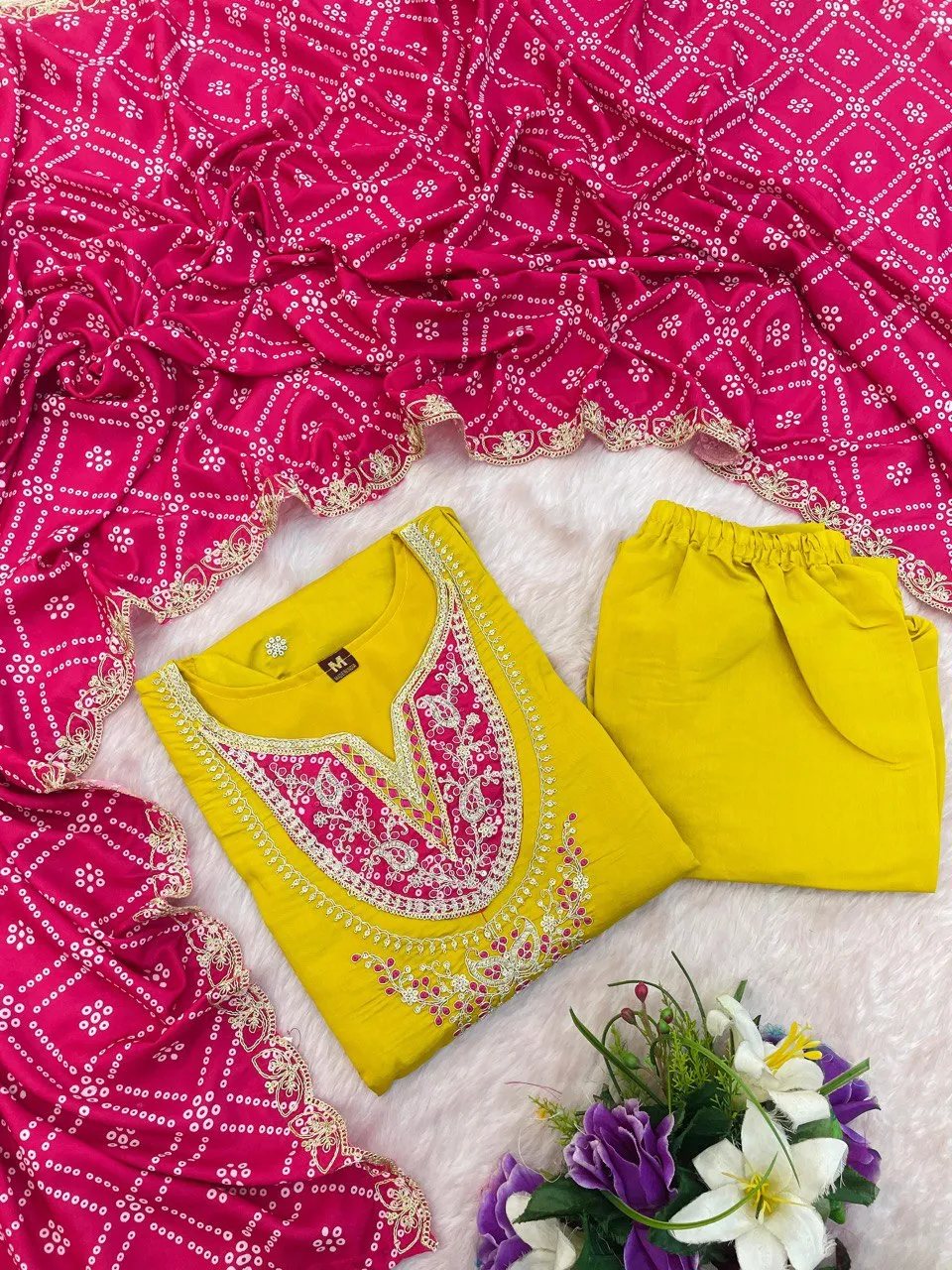 Beauty 1127 Hevy Roman Embroidery Christmas Readymade Dress