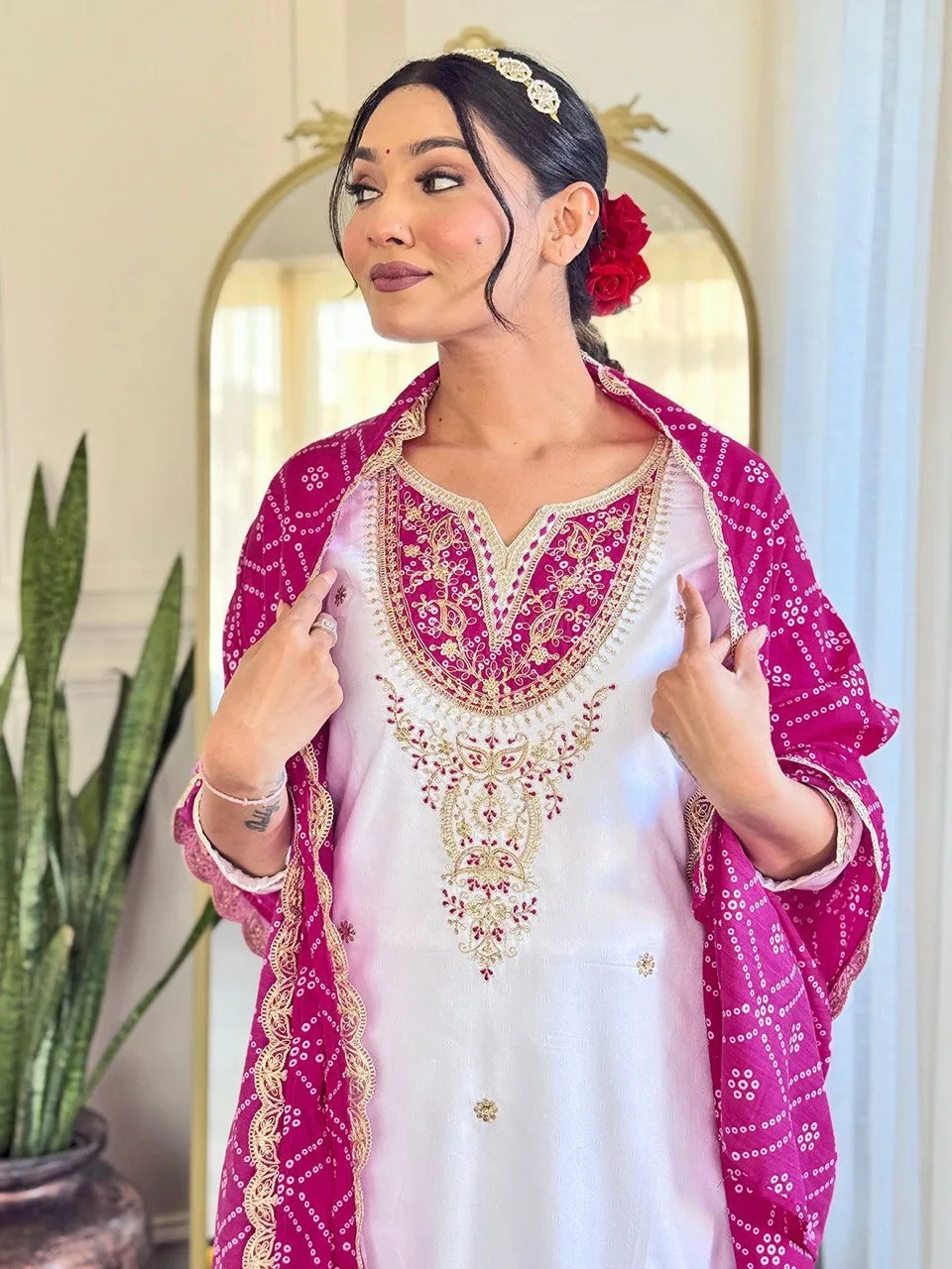 Beauty 1127 Hevy Roman Embroidery Christmas Readymade Dress