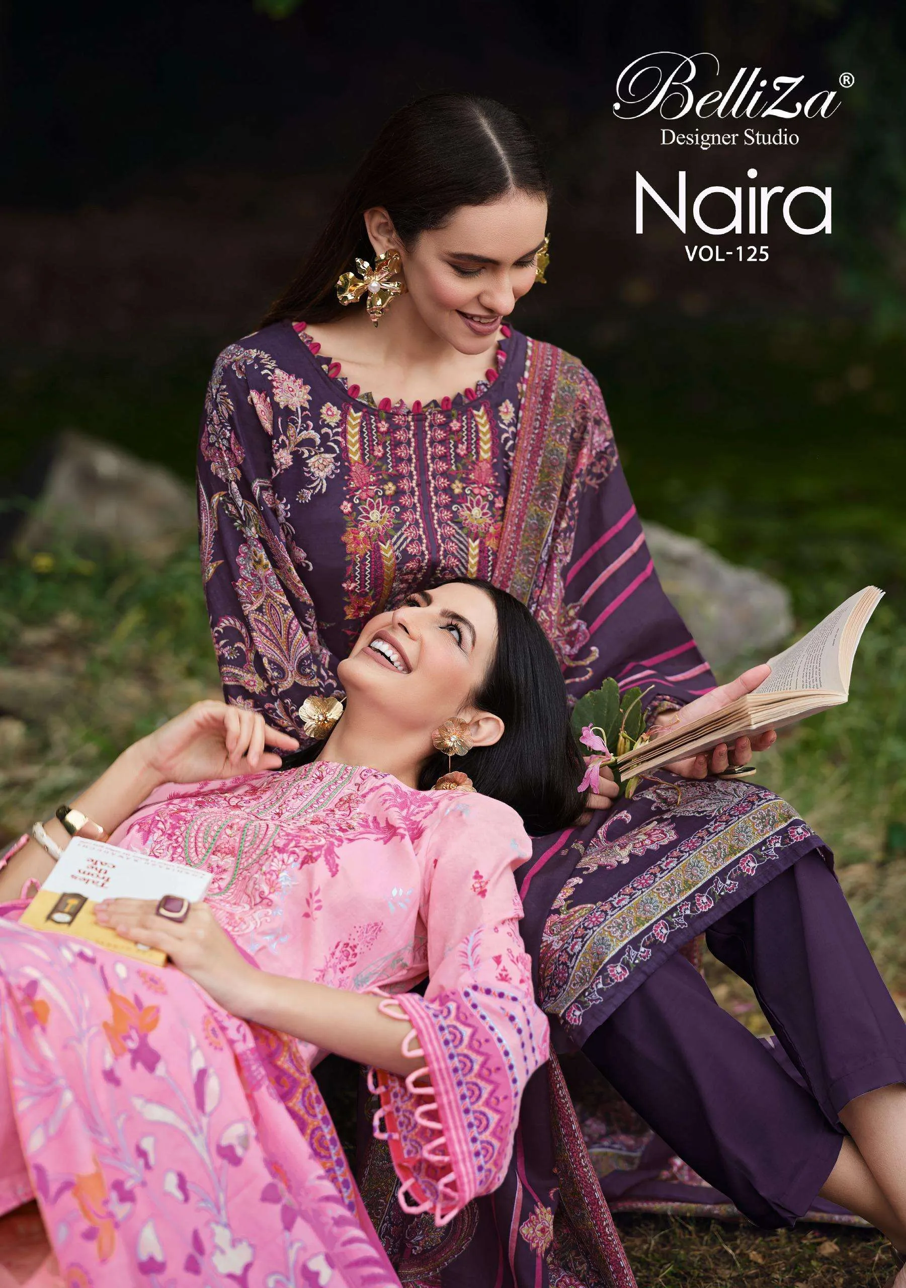 Belliza Designer Studio Naira Vol 125 Semi Stitched Suits