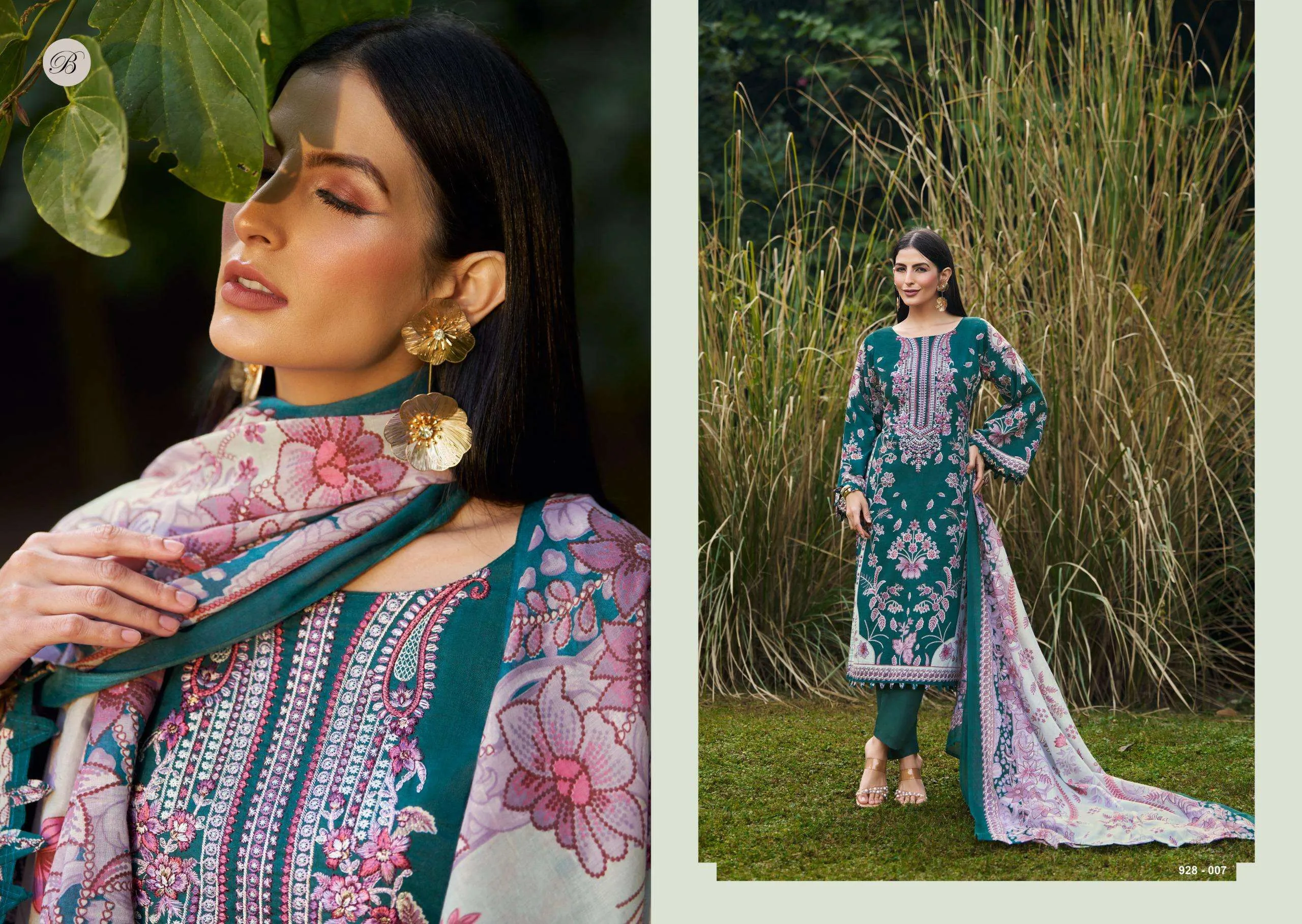 Belliza Designer Studio Naira Vol 125 Semi Stitched Suits