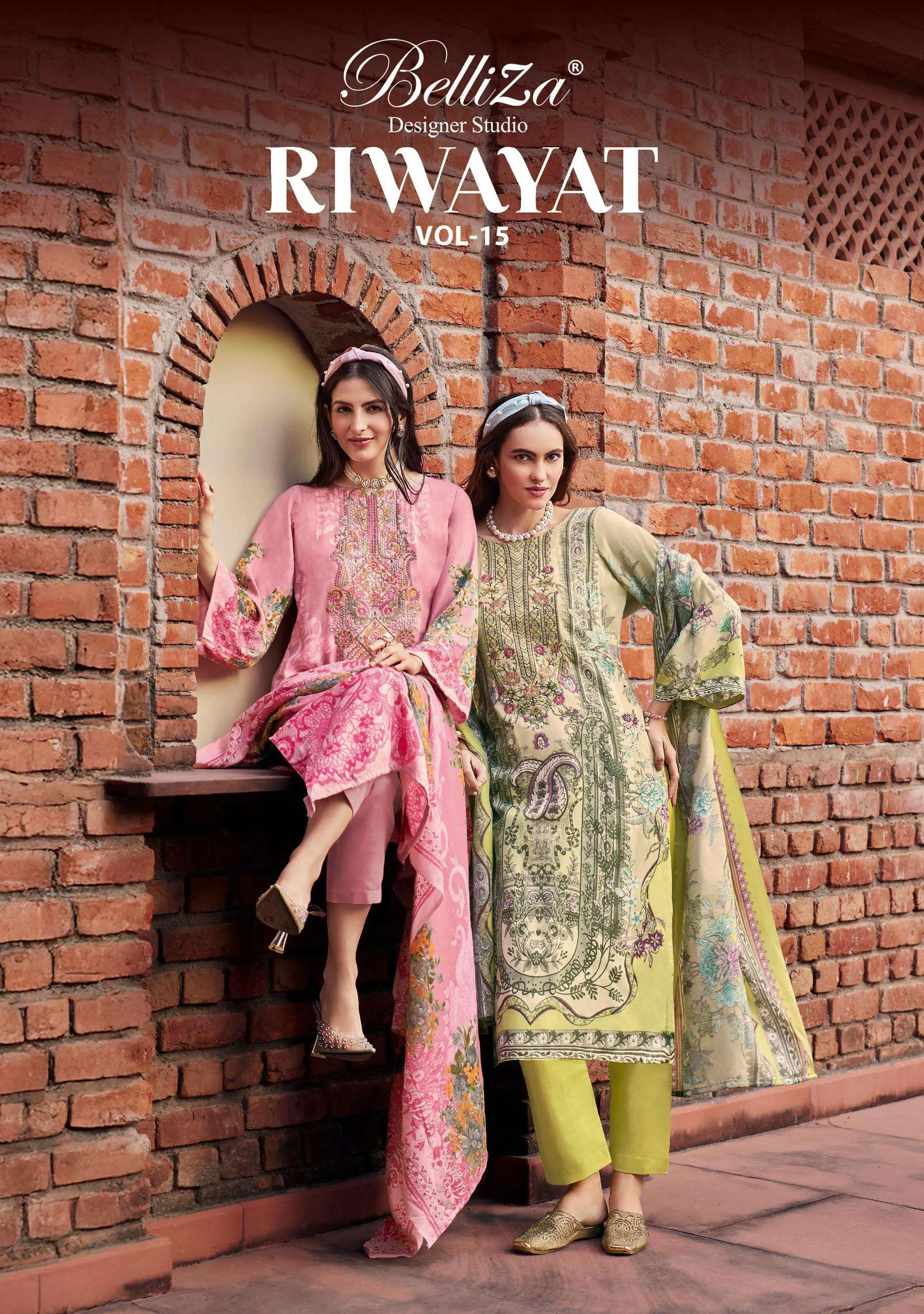Belliza Designer Studio Riwayat Vol 15 Semi Stitched Suits