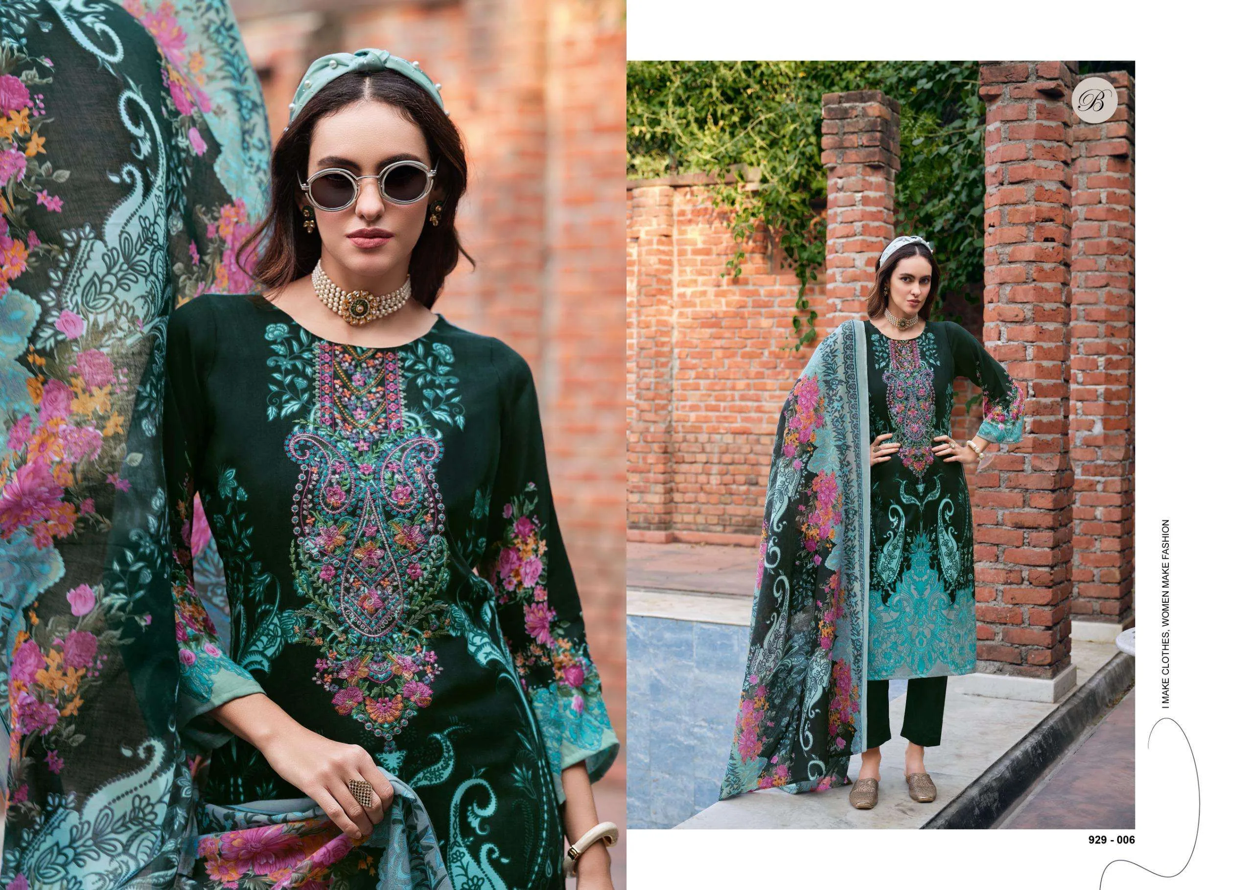 Belliza Designer Studio Riwayat Vol 15 Semi Stitched Suits