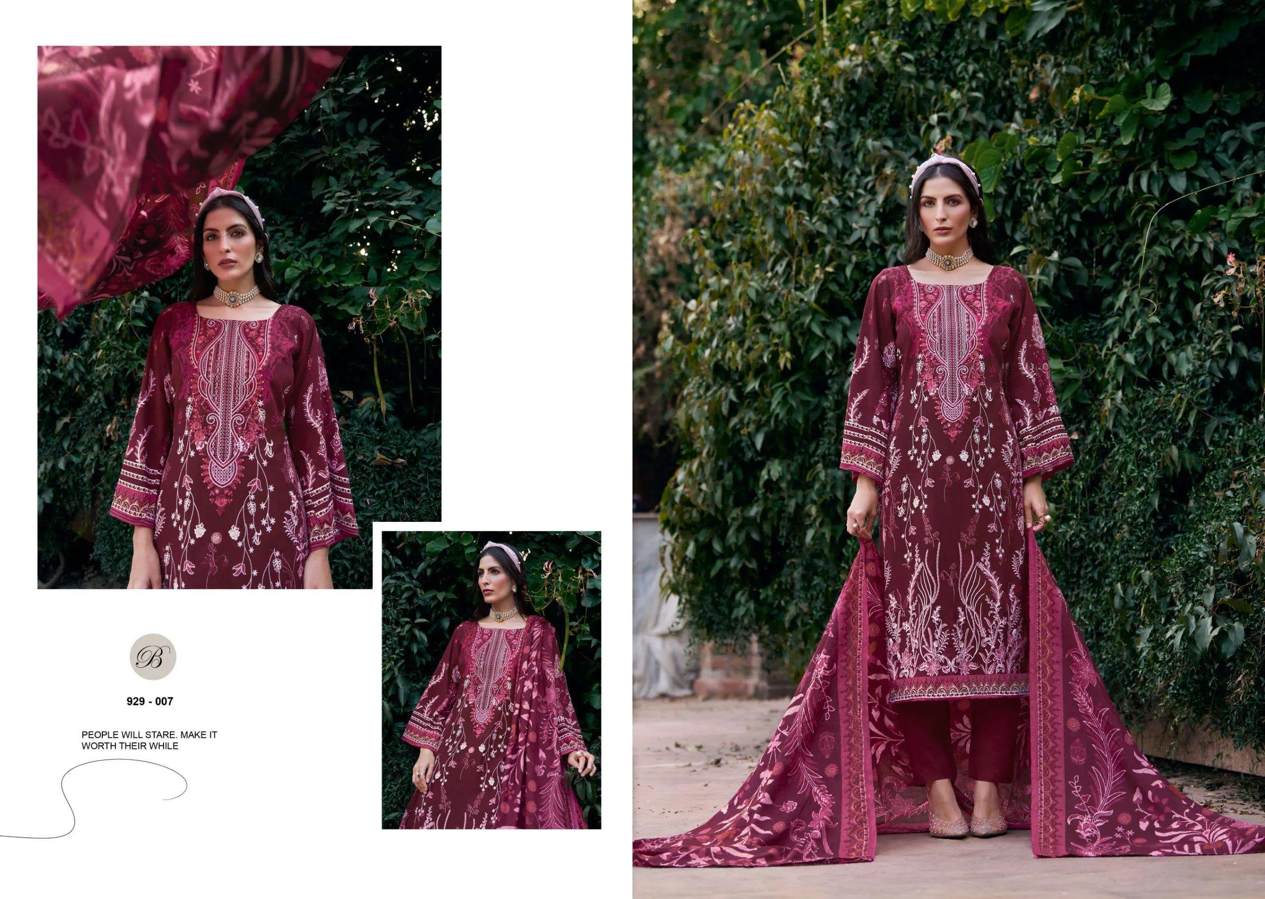 Belliza Designer Studio Riwayat Vol 15 Semi Stitched Suits