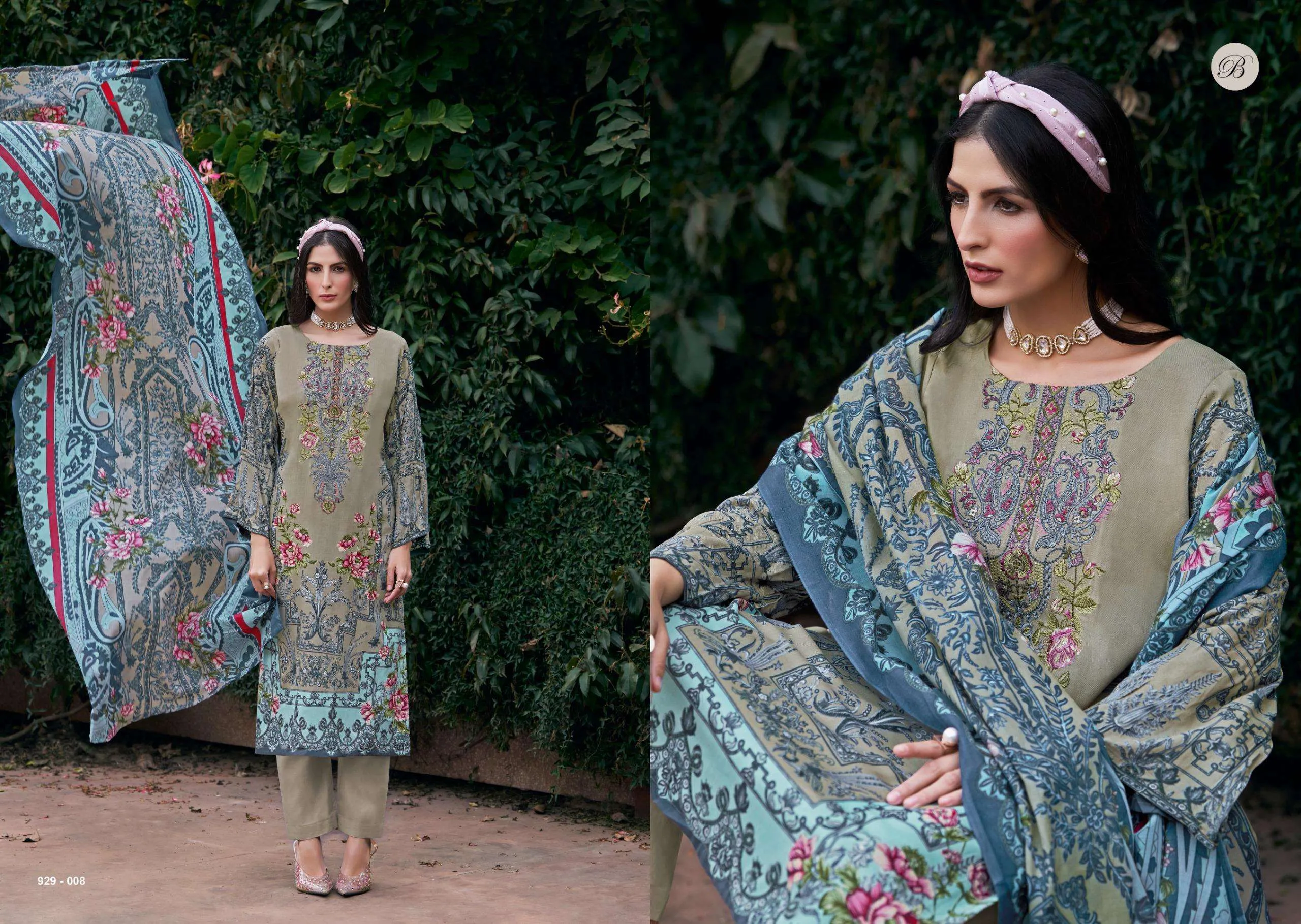 Belliza Designer Studio Riwayat Vol 15 Semi Stitched Suits