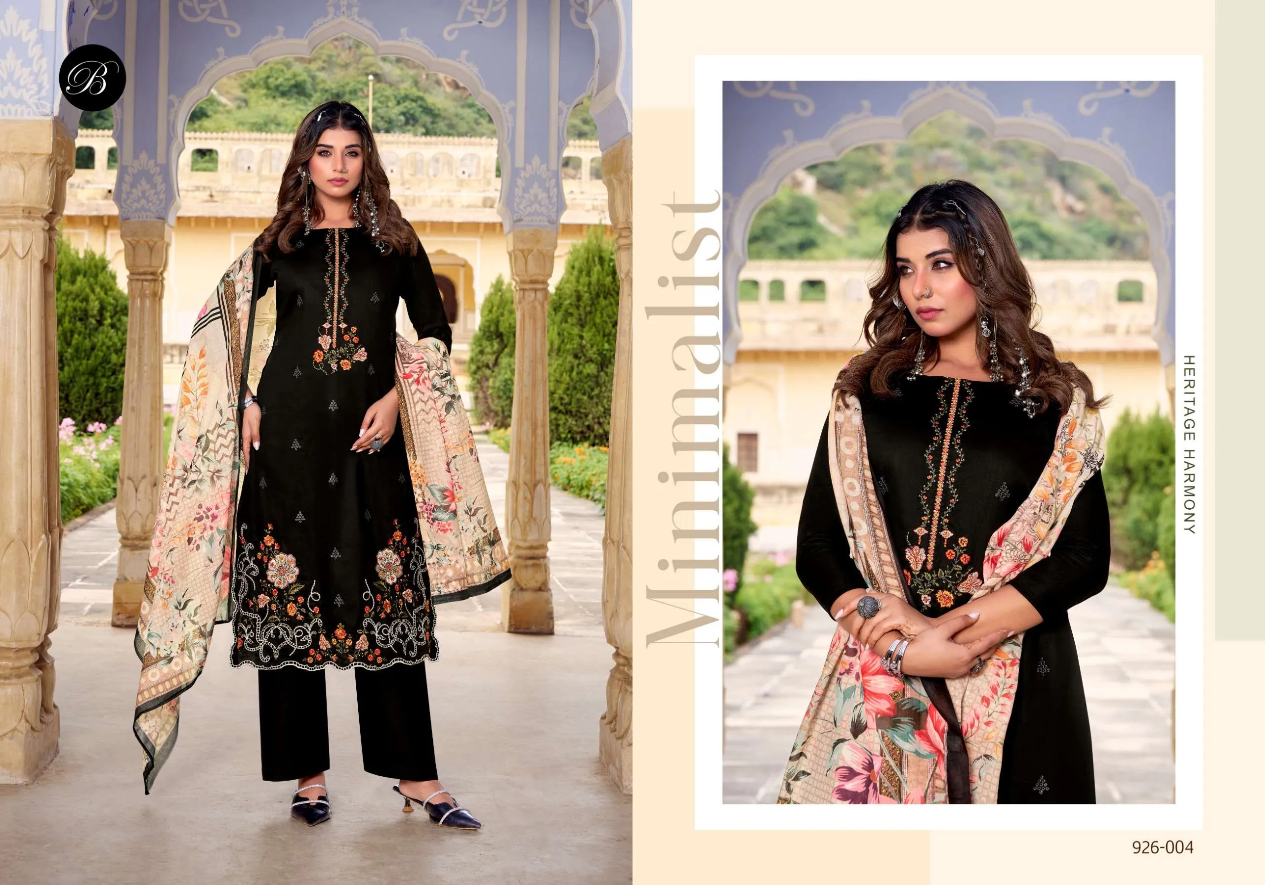 Belliza Designer Studio Zarqash Vol 13 Semi Stitched Suits