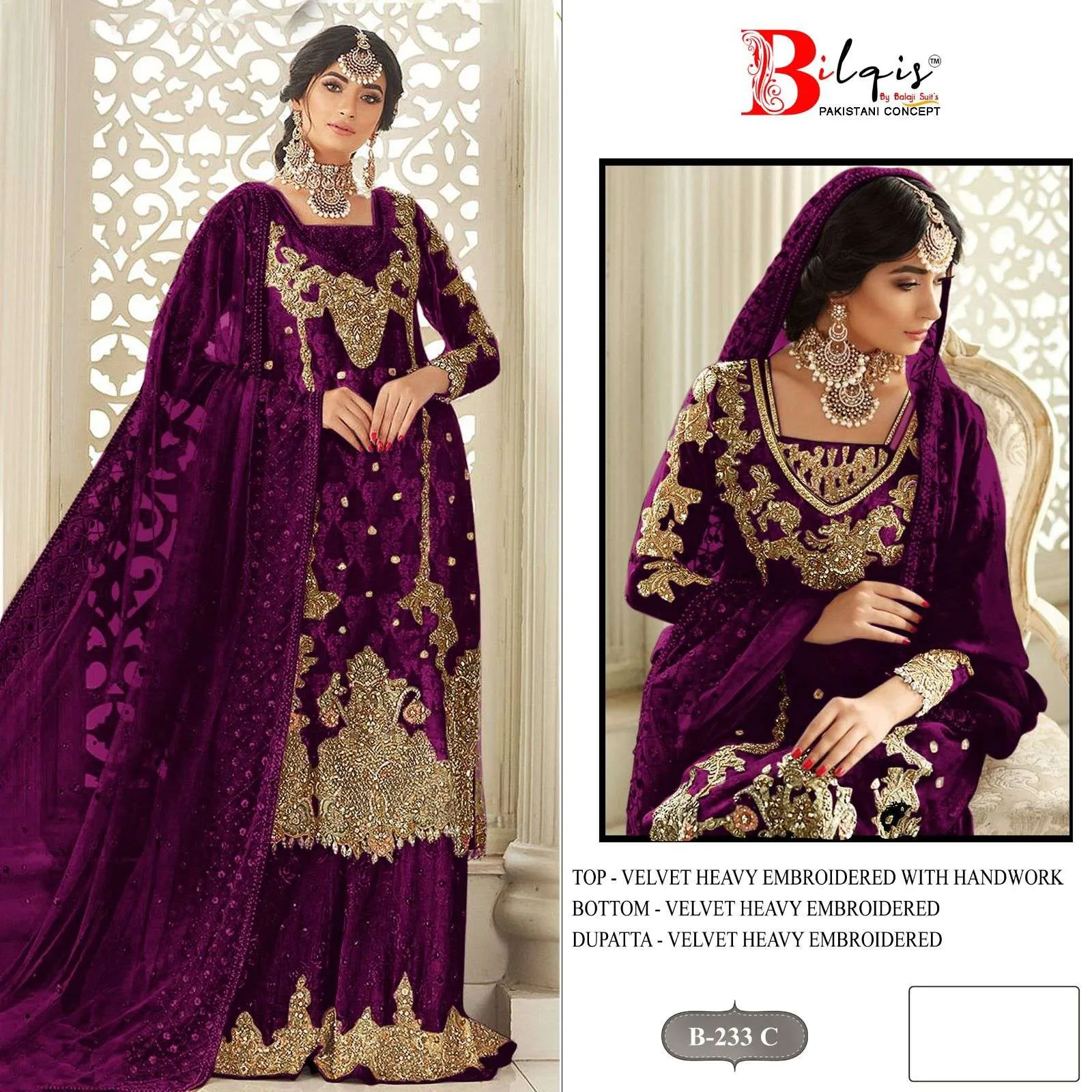 Bilqistm B 233 Pakistani Suits