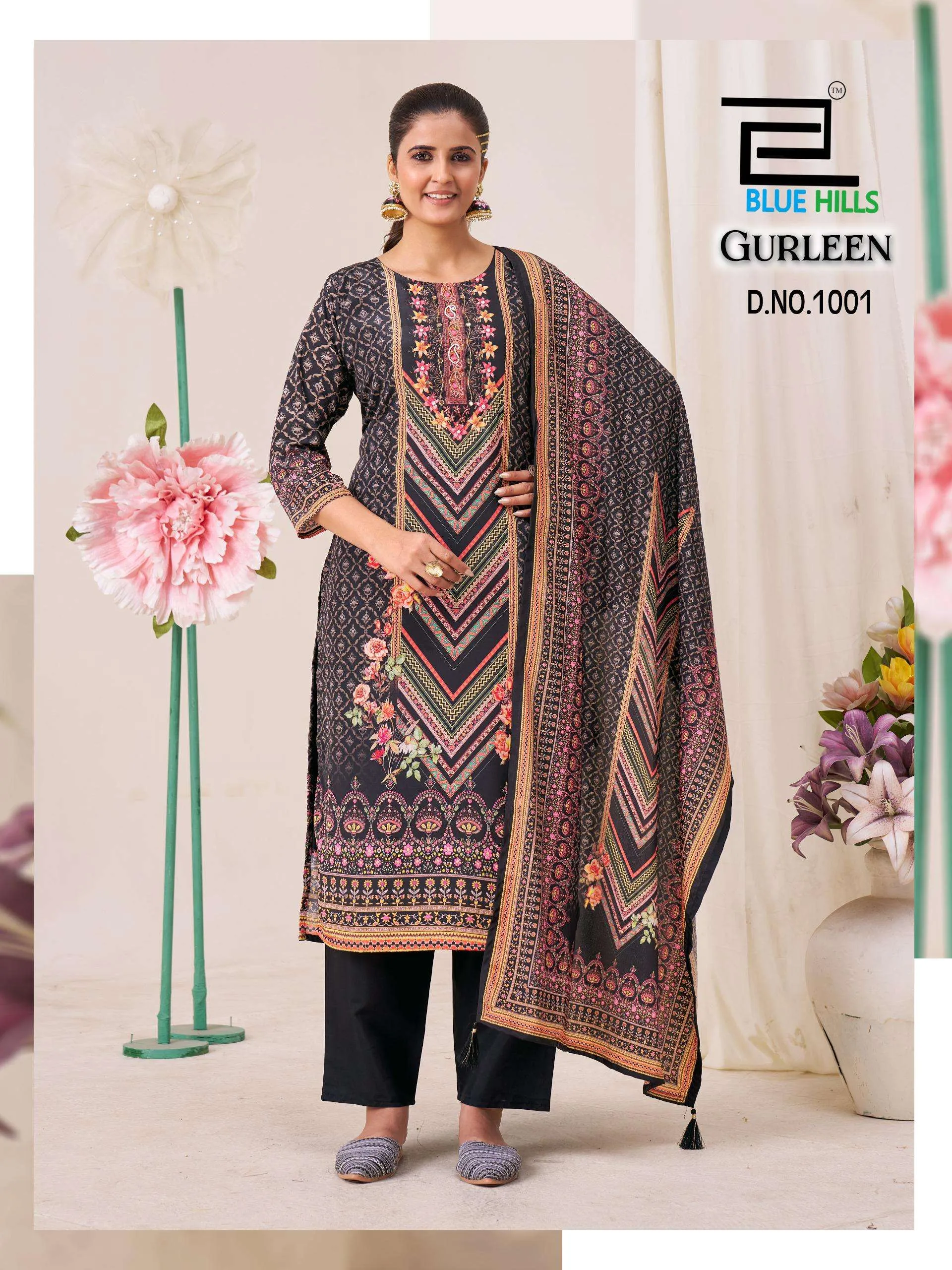 Blue Hills Gulreen Readymade Suits