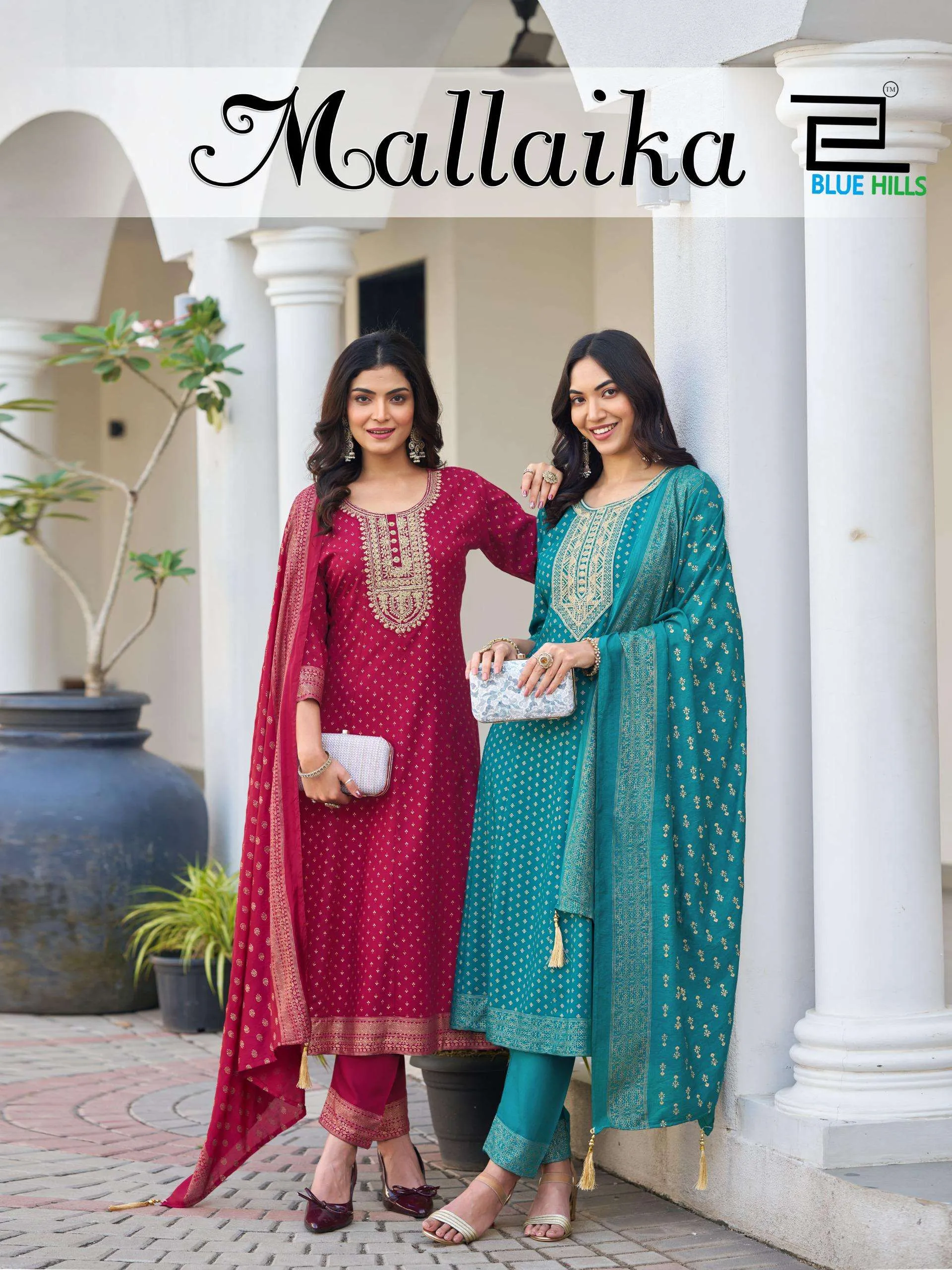 Blue Hills Mallaika Readymade Suits