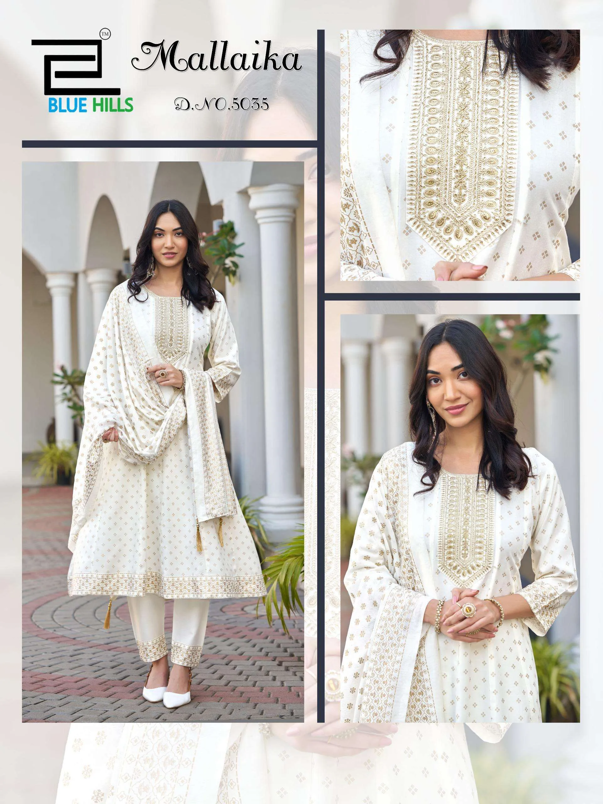 Blue Hills Mallaika Readymade Suits