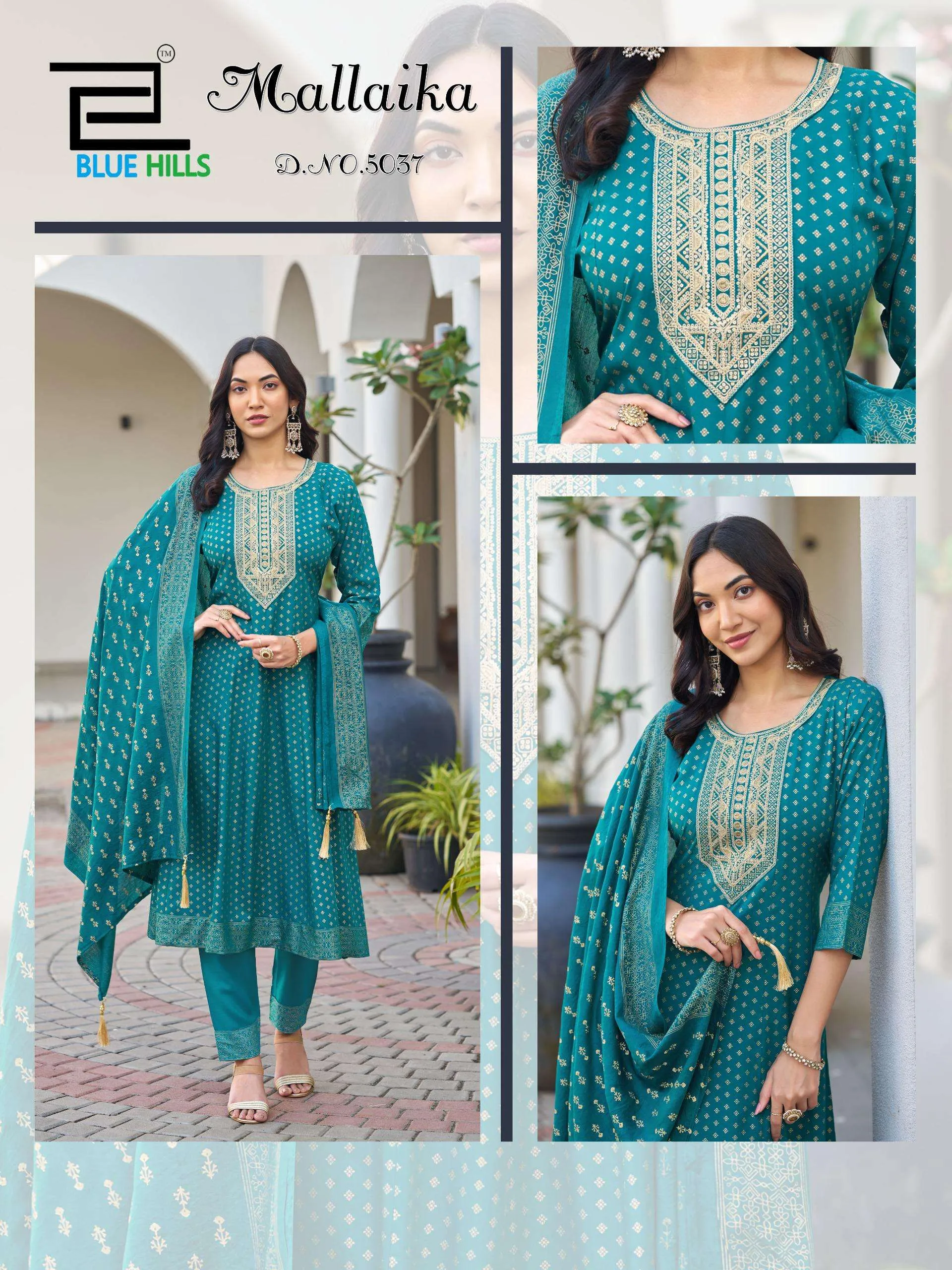 Blue Hills Mallaika Readymade Suits
