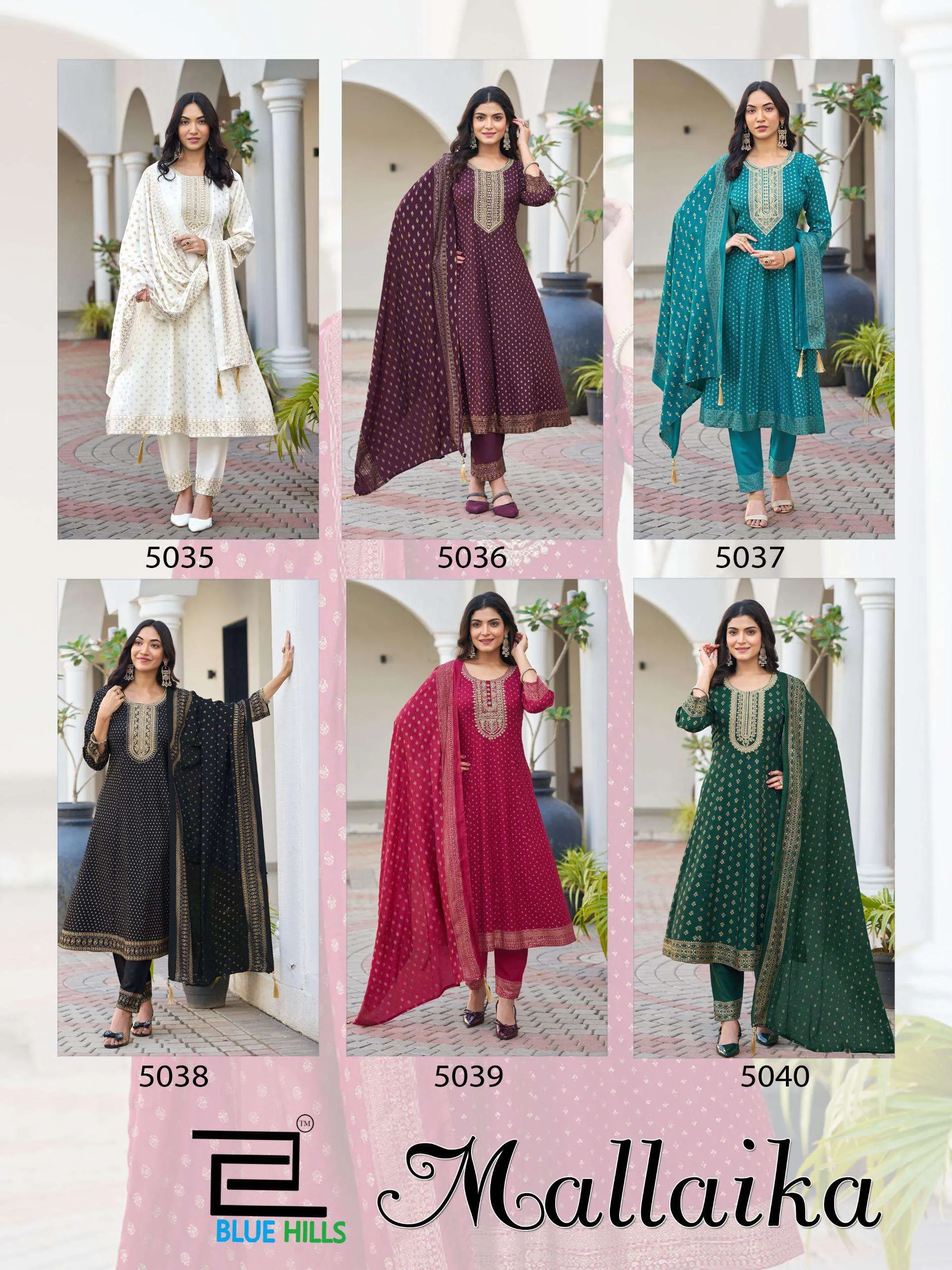 Blue Hills Mallaika Readymade Suits