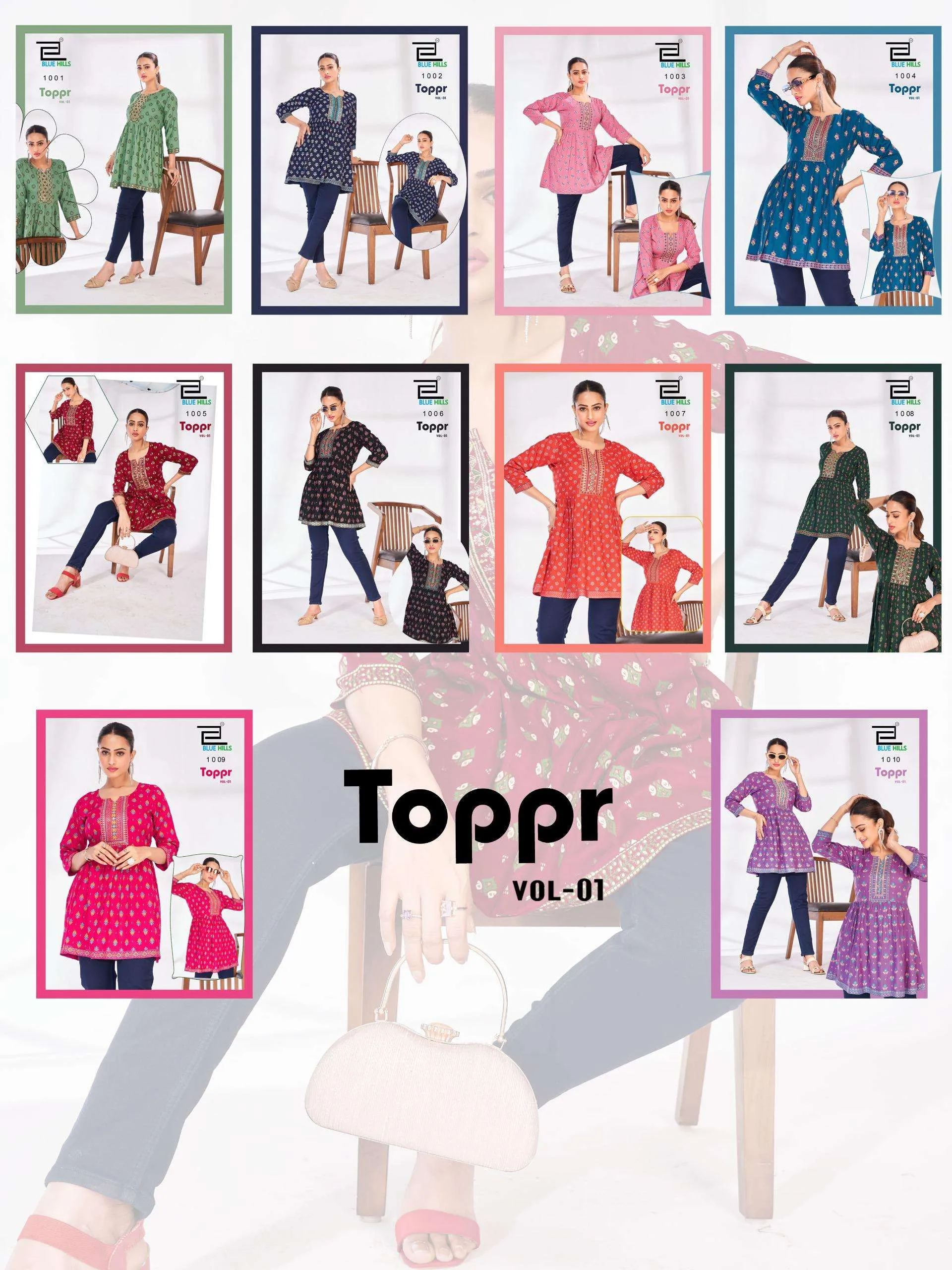 Blue Hills Toppr Vol 1 Kurtis