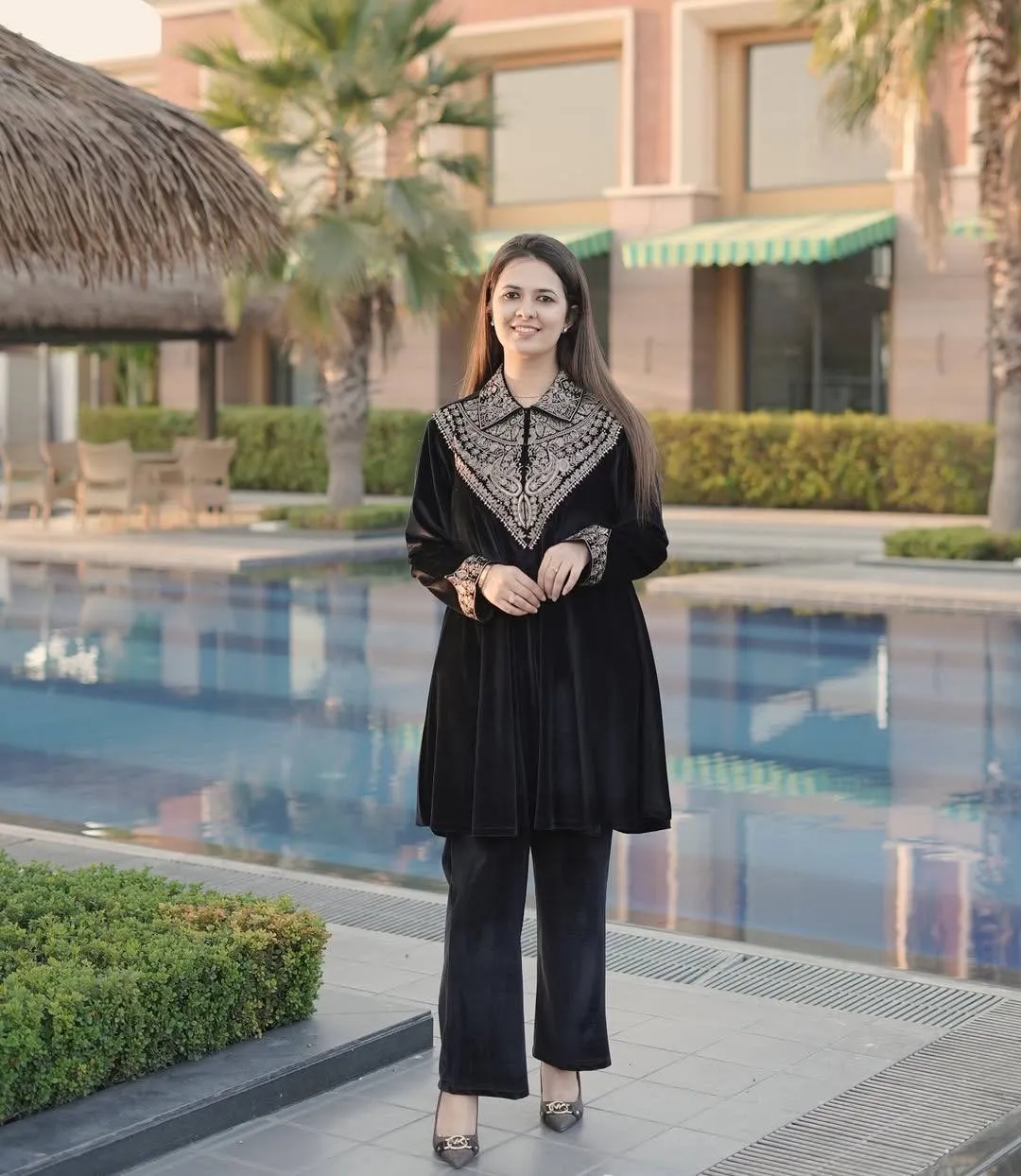 BV 413 Black Velvet Festival Winter Co Ord Set