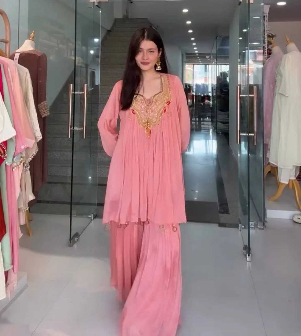 BV 434 Pure Chinon Eid Festive Readymade Dress