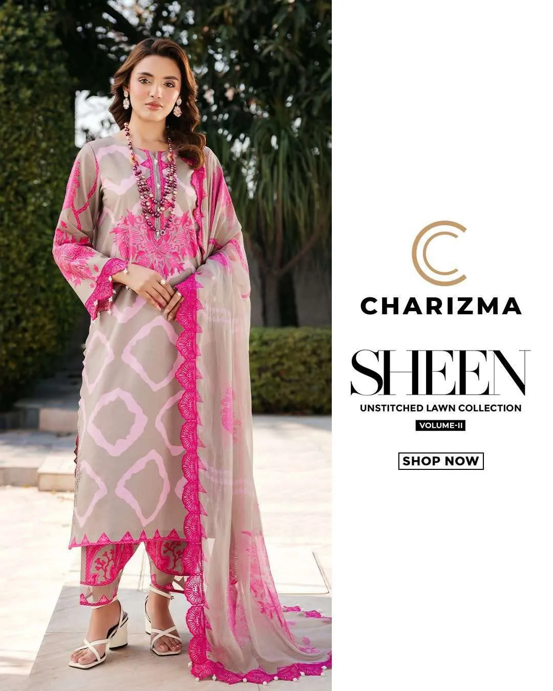 Charizma Sheen Unstitched Lawn Collection Vol 2 Unstitched Suits