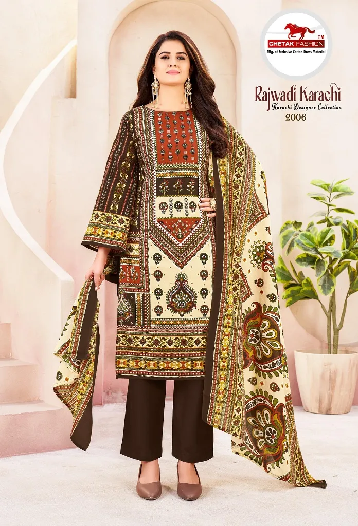 Chetak Rajwadi Karachi Vol 2 Unstitched Suits