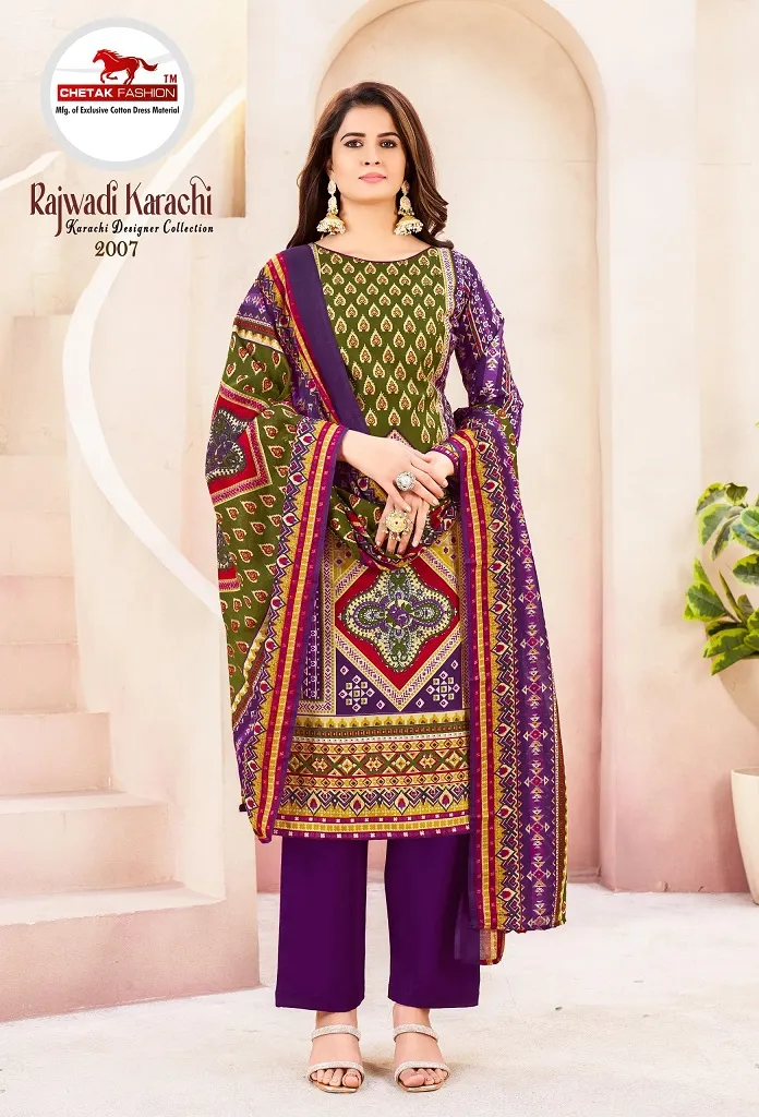 Chetak Rajwadi Karachi Vol 2 Unstitched Suits