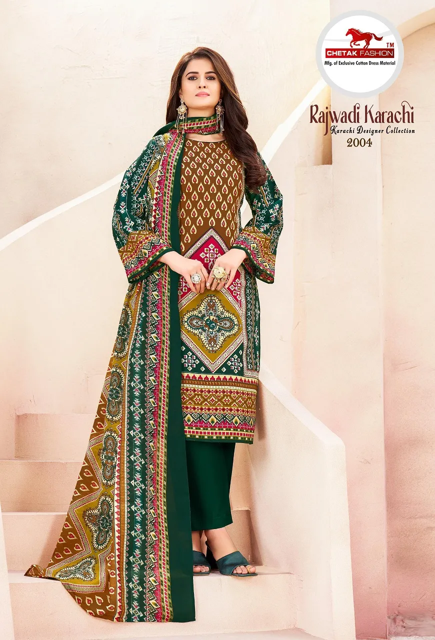 Chetak Rajwadi Karachi Vol 2 Unstitched Suits