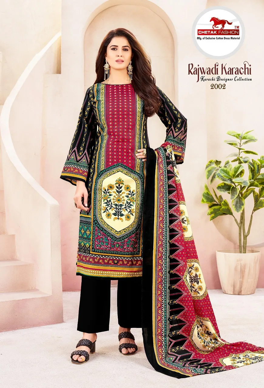 Chetak Rajwadi Karachi Vol 2 Unstitched Suits