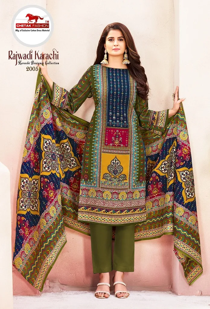 Chetak Rajwadi Karachi Vol 2 Unstitched Suits