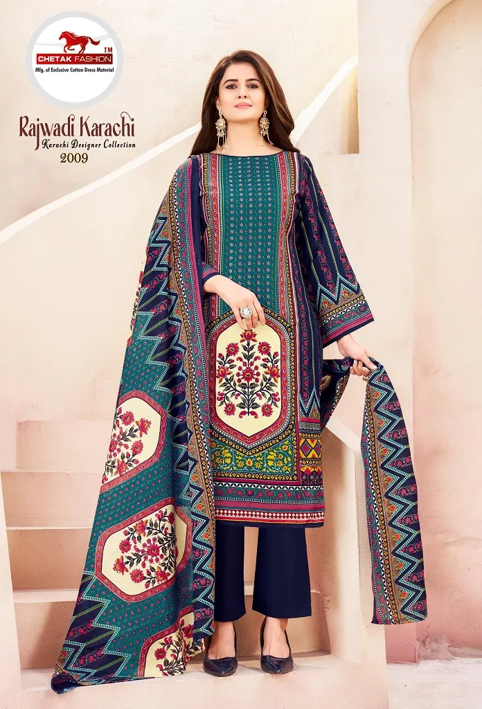 Chetak Rajwadi Karachi Vol 2 Unstitched Suits