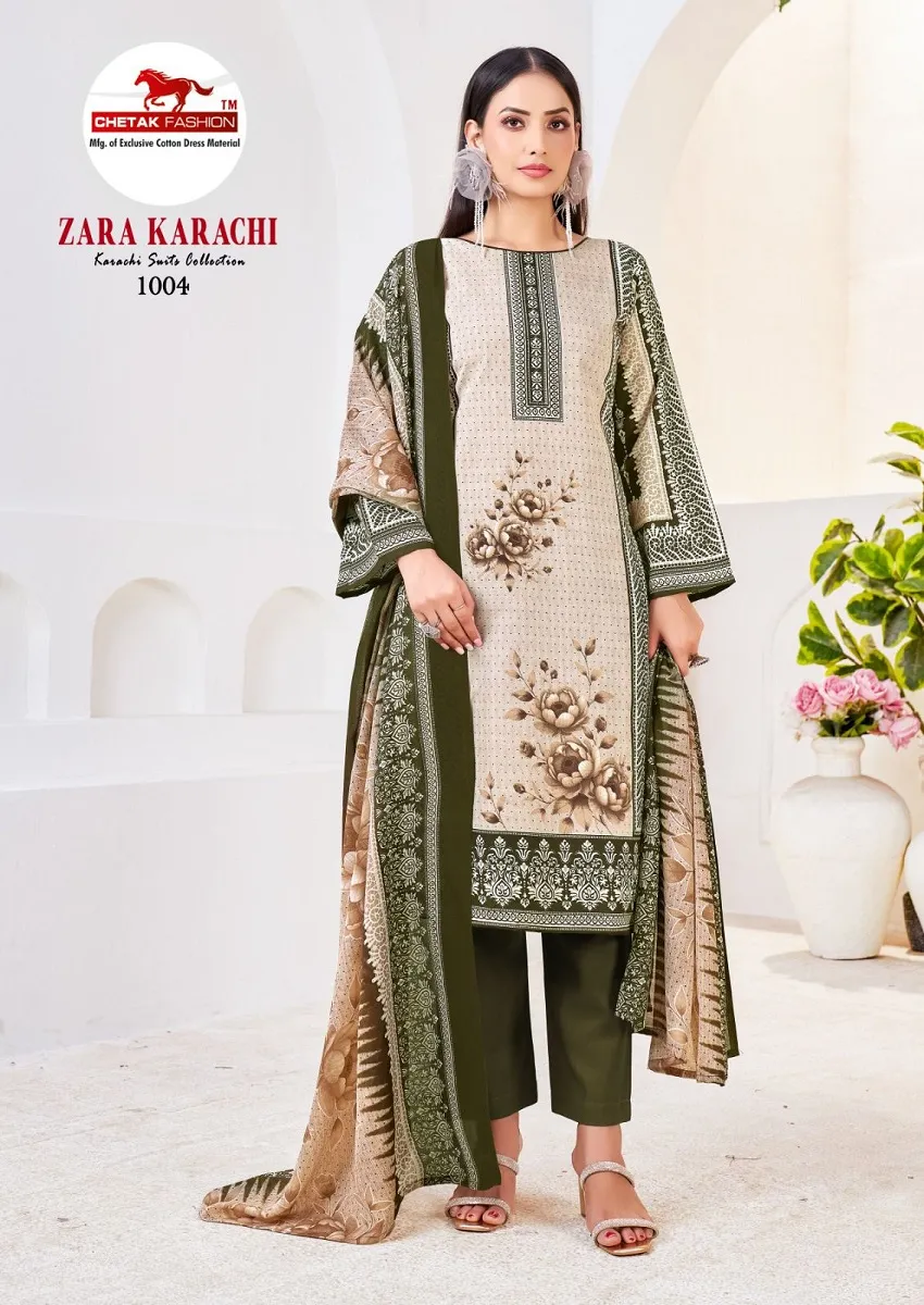Chetak Zara Karachi Vol 1 Unstitched Suits