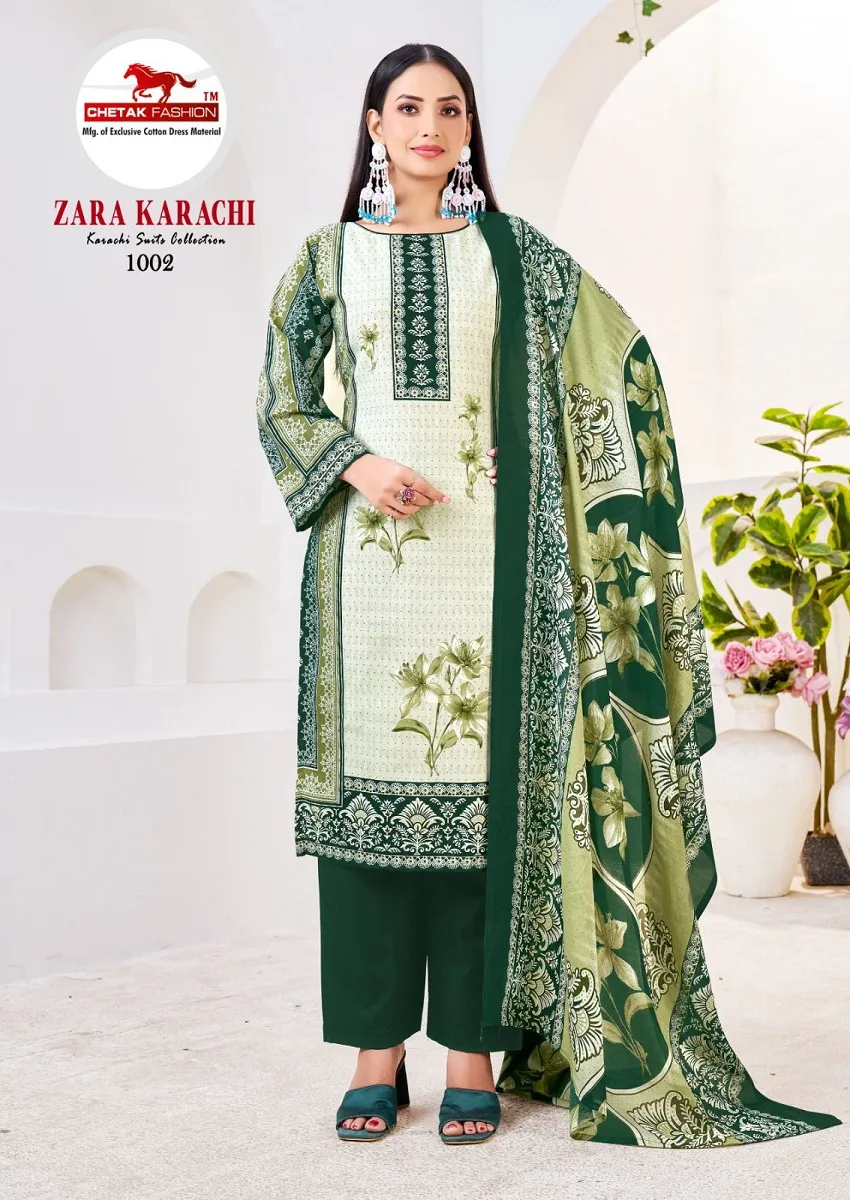 Chetak Zara Karachi Vol 1 Unstitched Suits